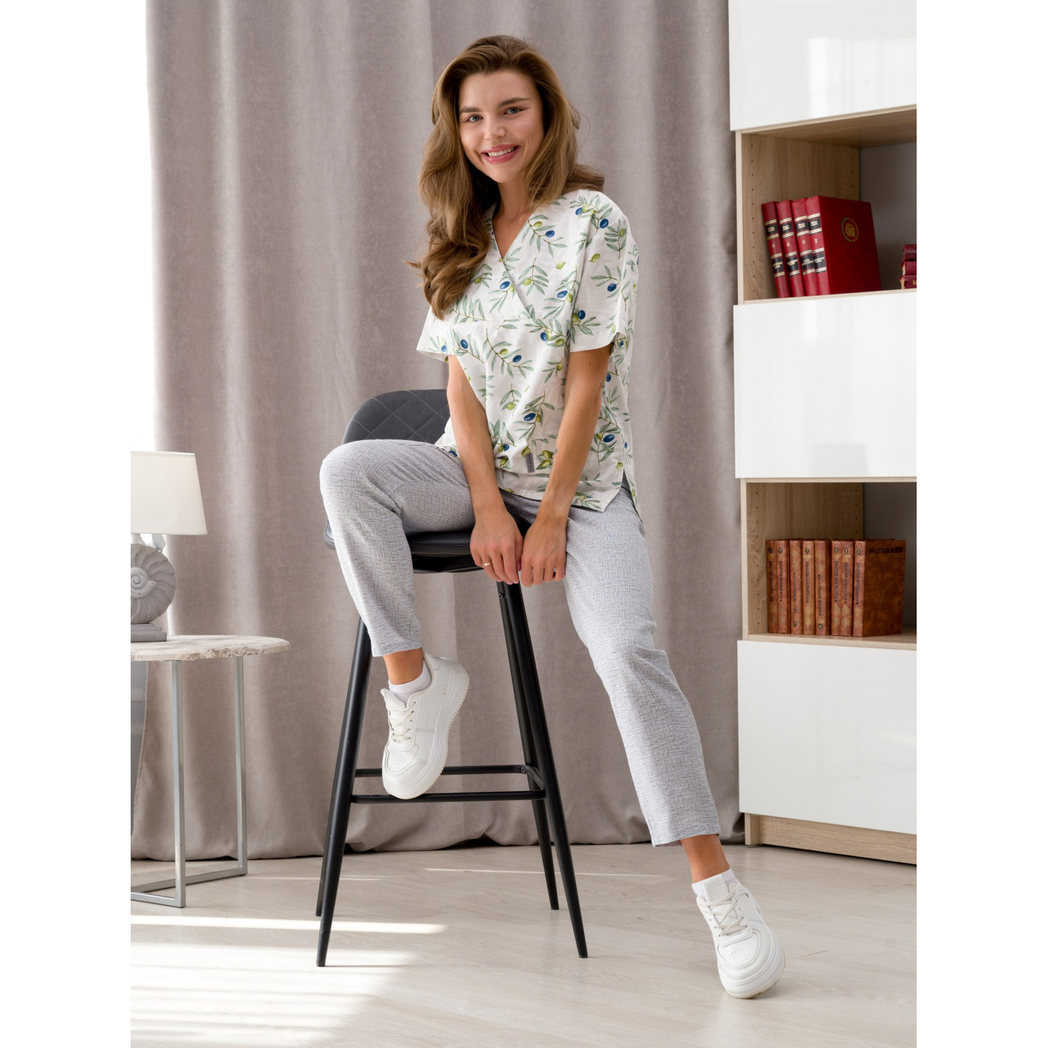 Костюм медицинский жен. М-164-12759-1 ткань Рогожка