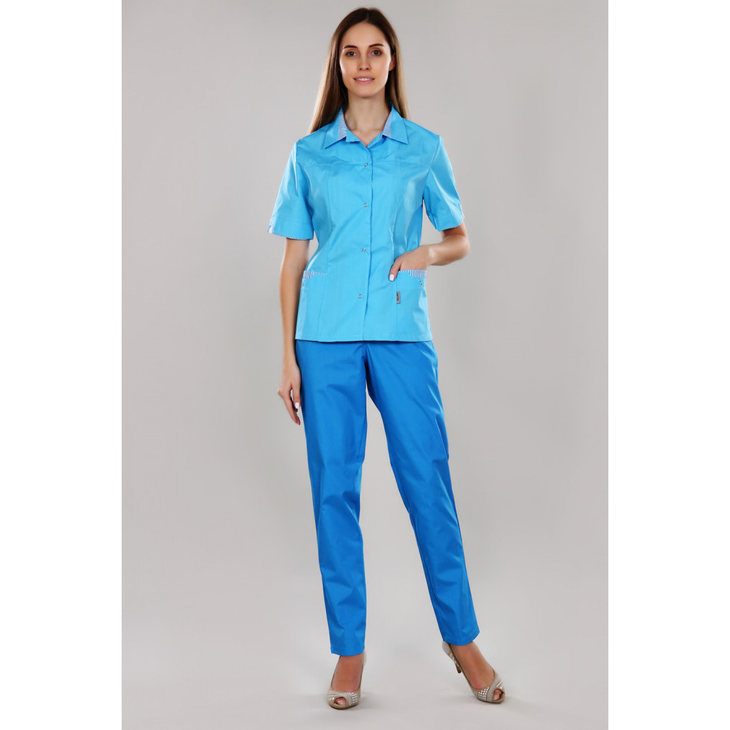 Костюм медицинский жен. М-140-13/24 ткань Тиси