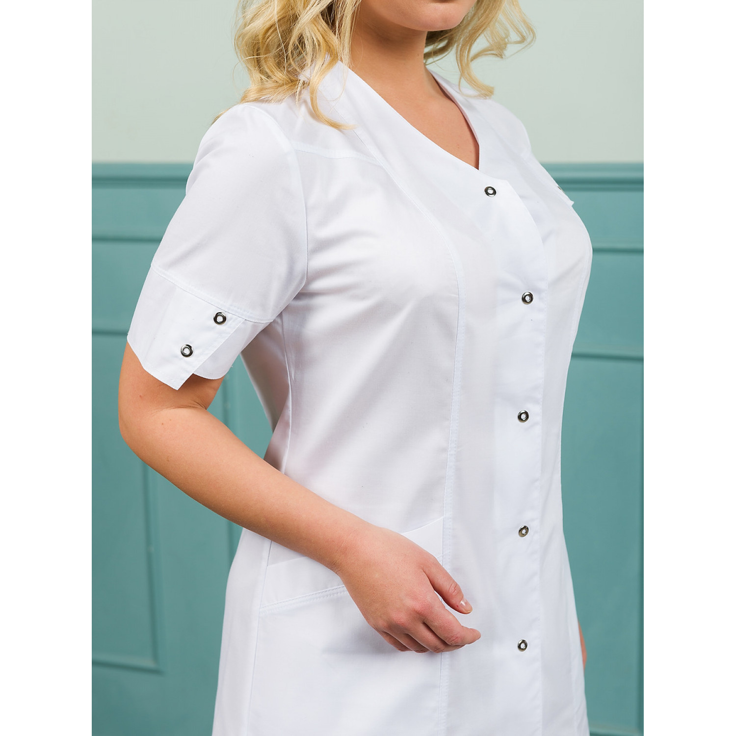 Халат медицинский жен. М-071(19) Элит-145/Стрейч