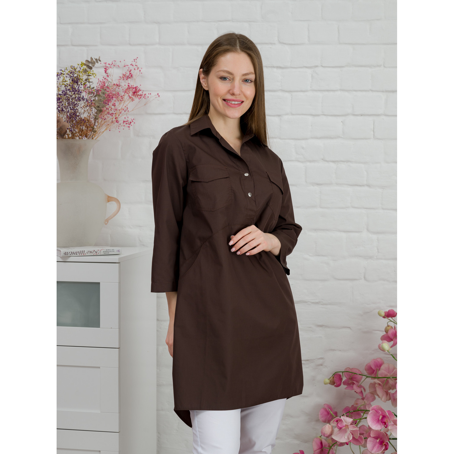 Рубашка медицинская жен. М-245 ткань Тиси