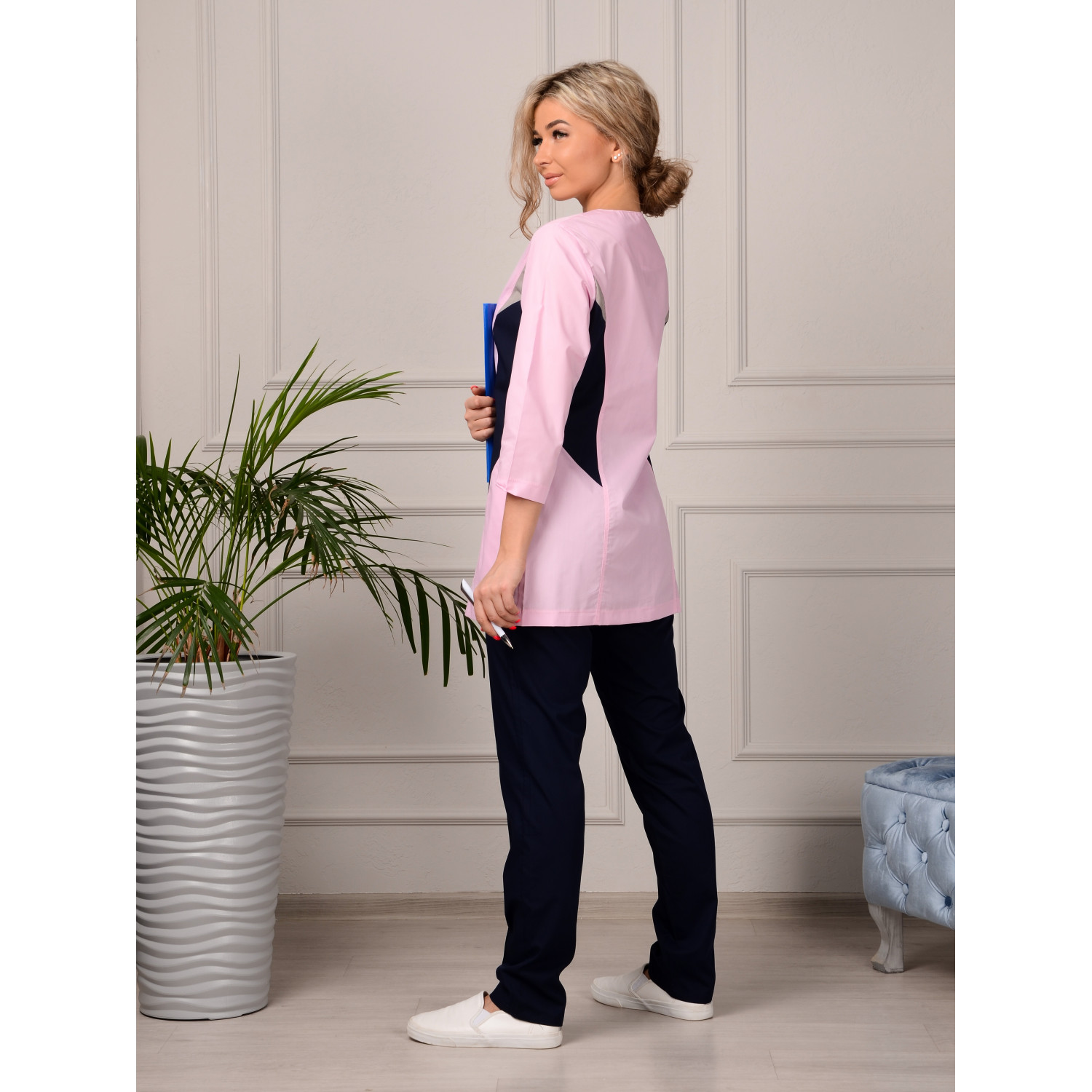 Костюм медицинский жен. М-129-34/63 ткань Тиси