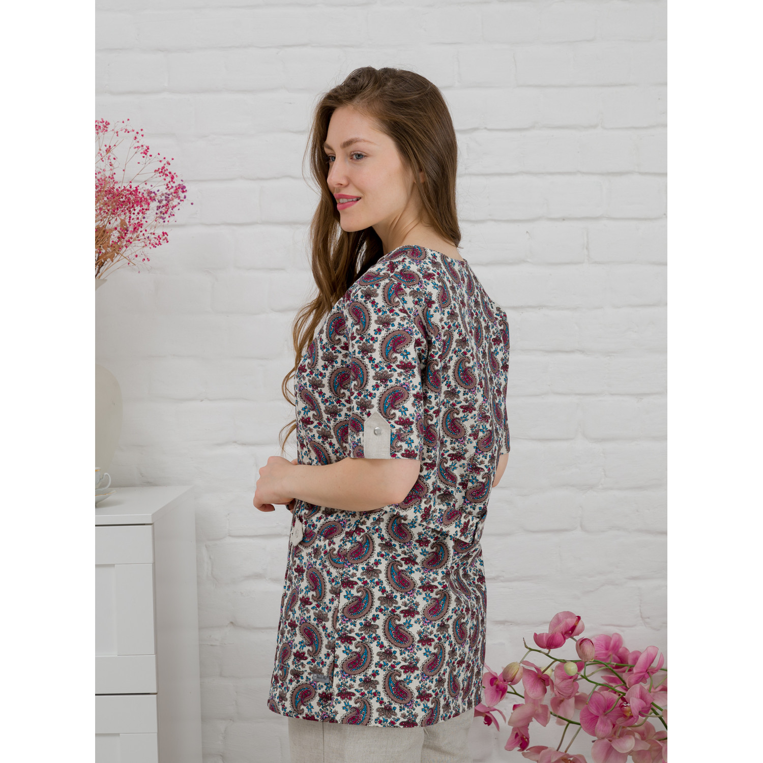 Костюм медицинский жен. М-160 ткань п/Лен