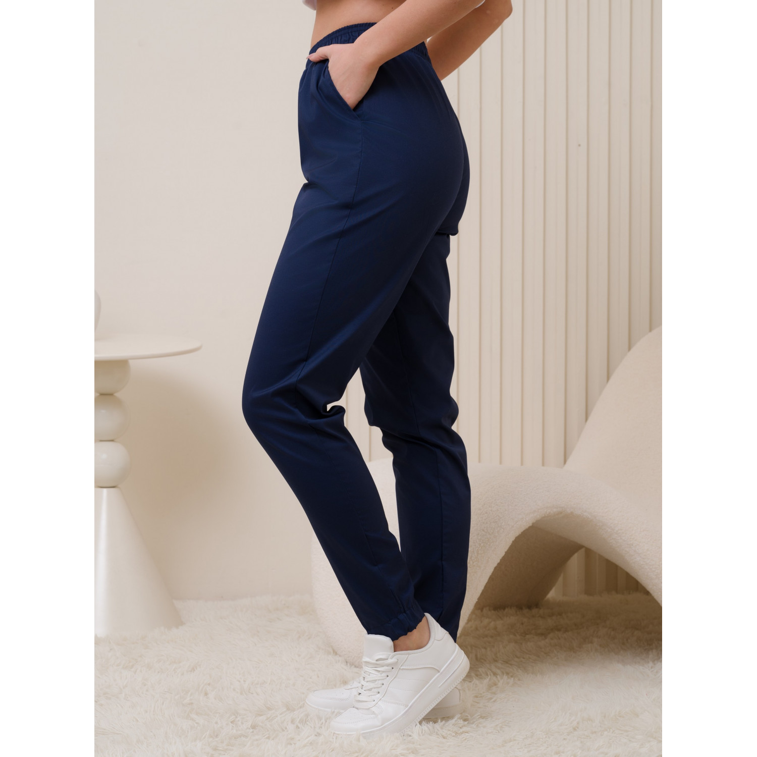 Брюки медицинские жен. М-319-63 ткань Элит-145/Стрейч