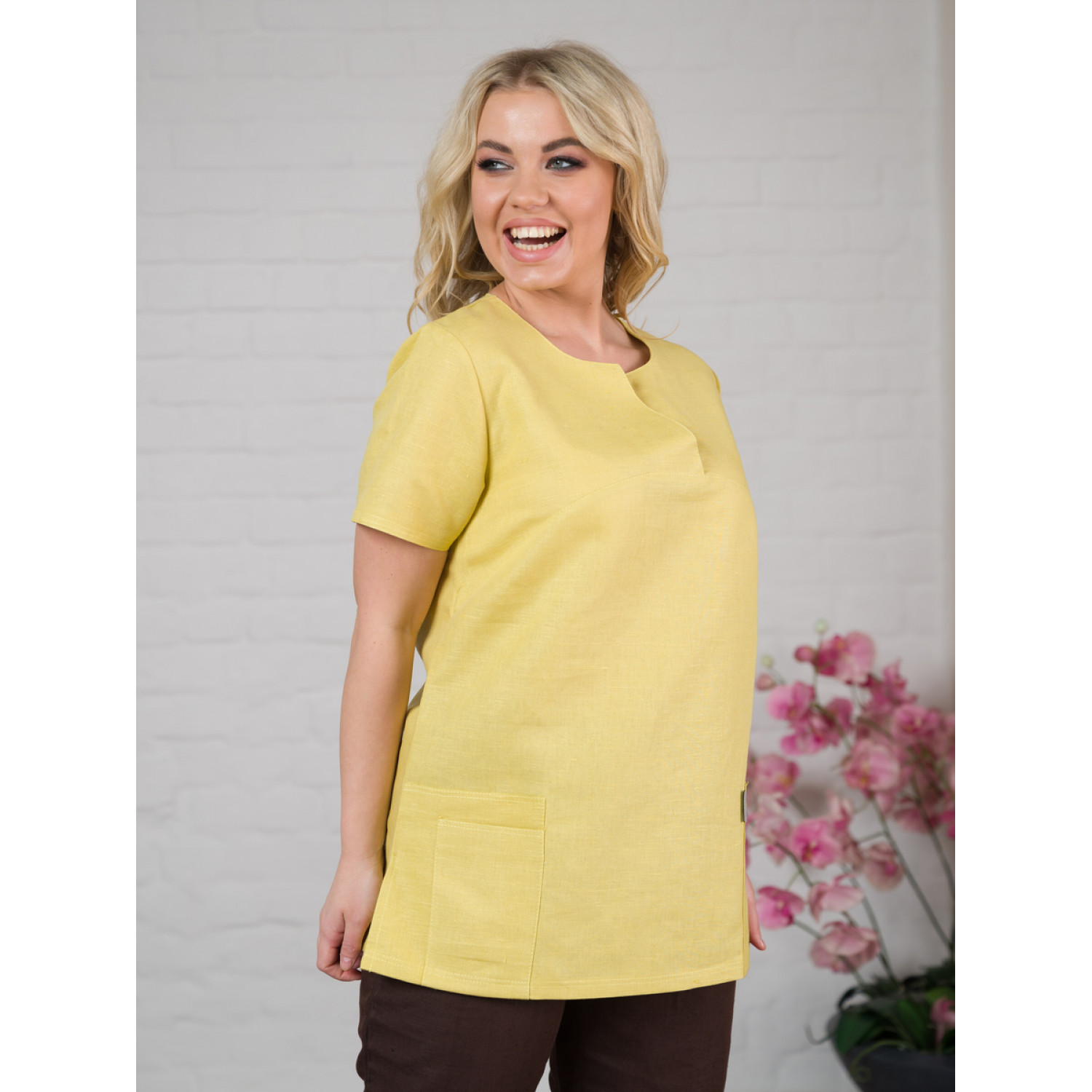 Рубашка М-281-84 ткань п/Лен