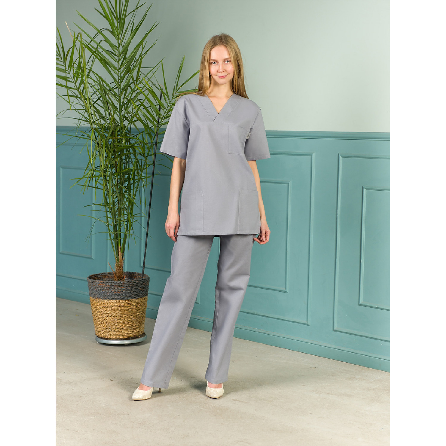 Костюм мед. хирург. муж. М-150 ткань Бязь гл-краш.