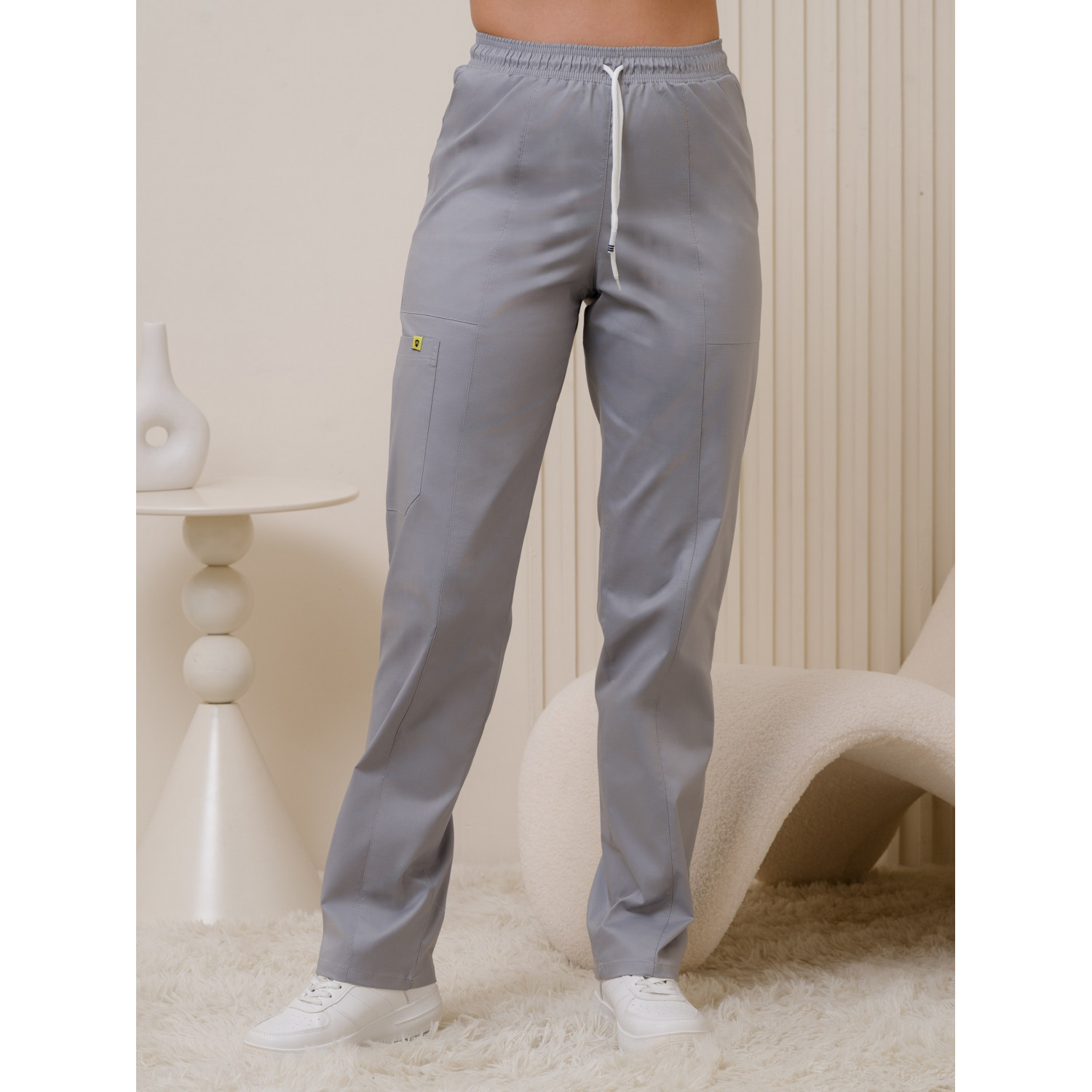 Брюки медицинские жен. М-318-39 ткань Элит-145/Стрейч