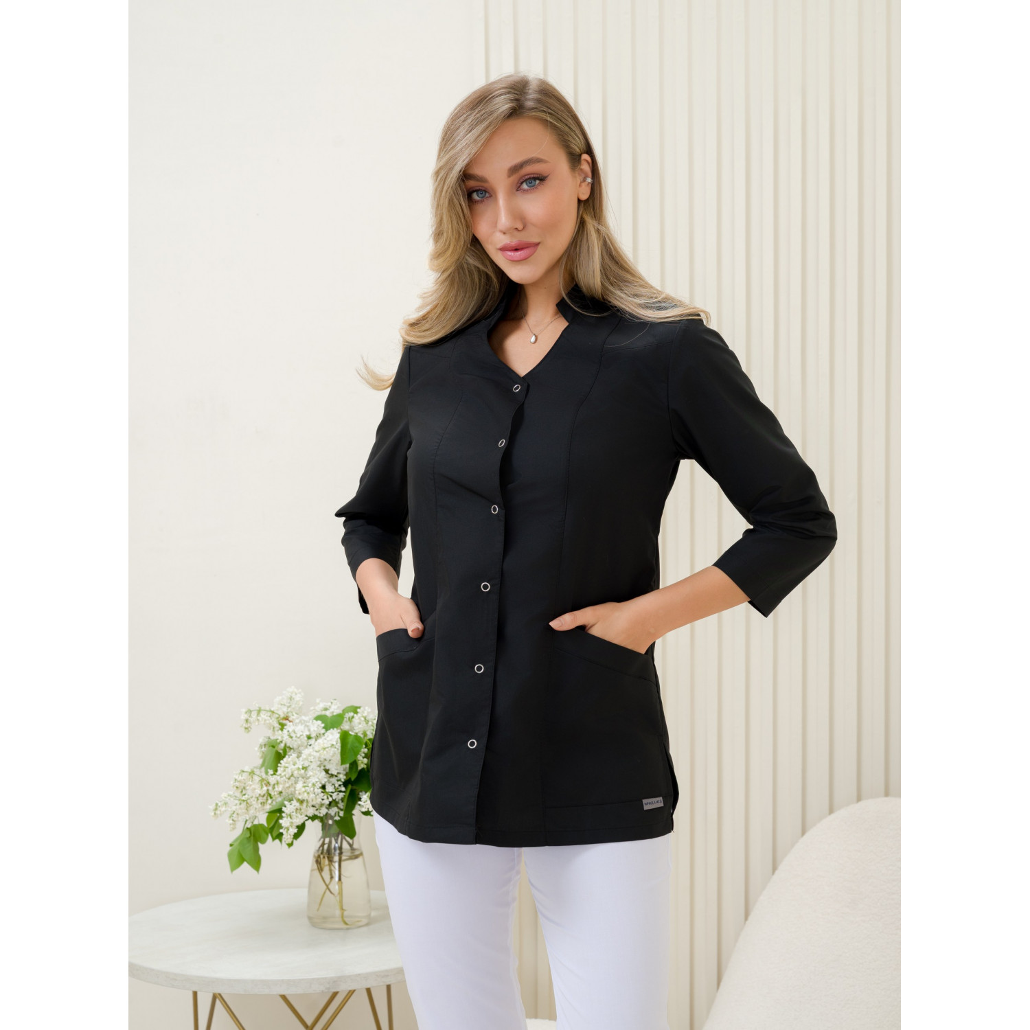 Рубашка мед. жен. М-266-124 ткань Тиси