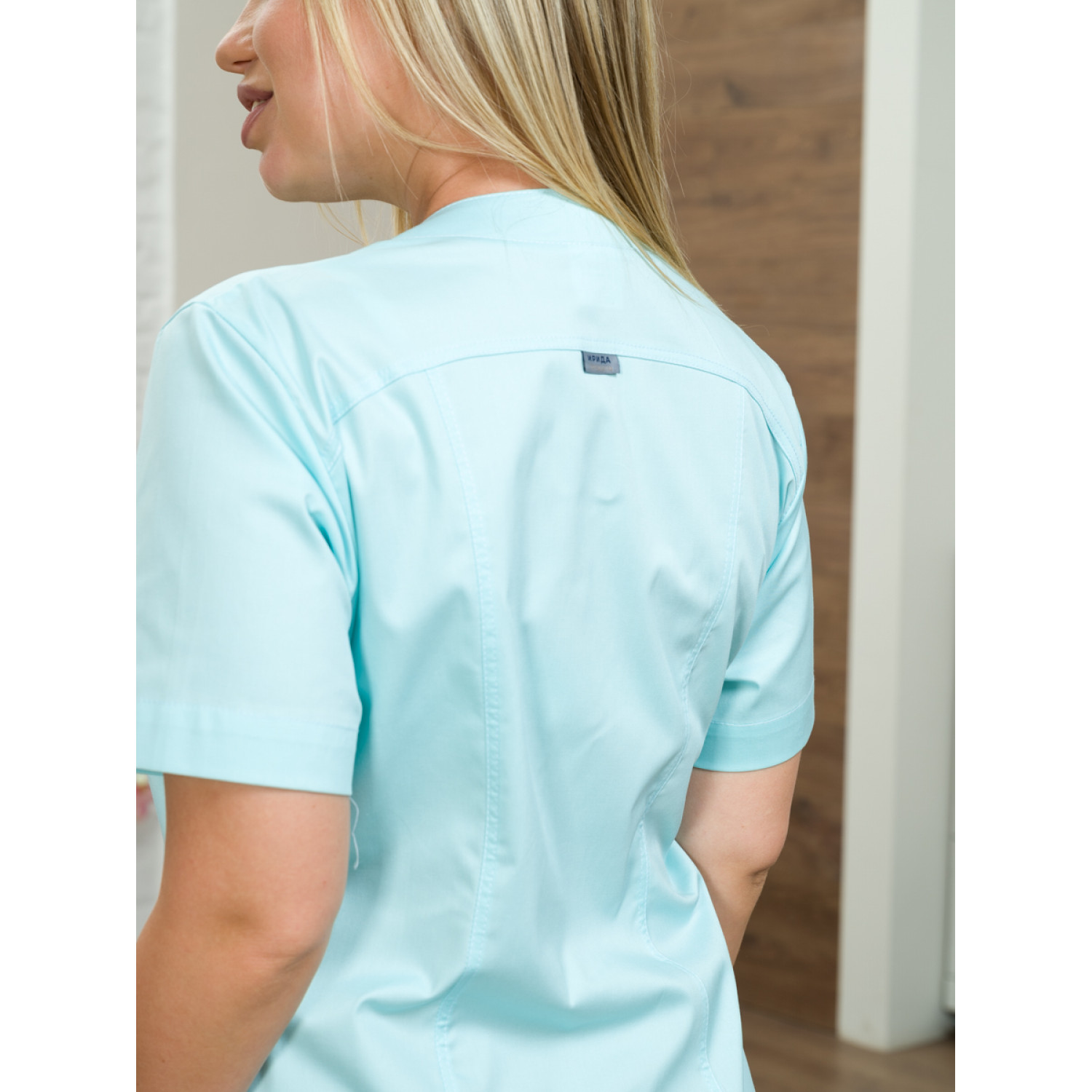 Халат медицинский жен. М-065АК-2 ткань Элит-145/Стрейч