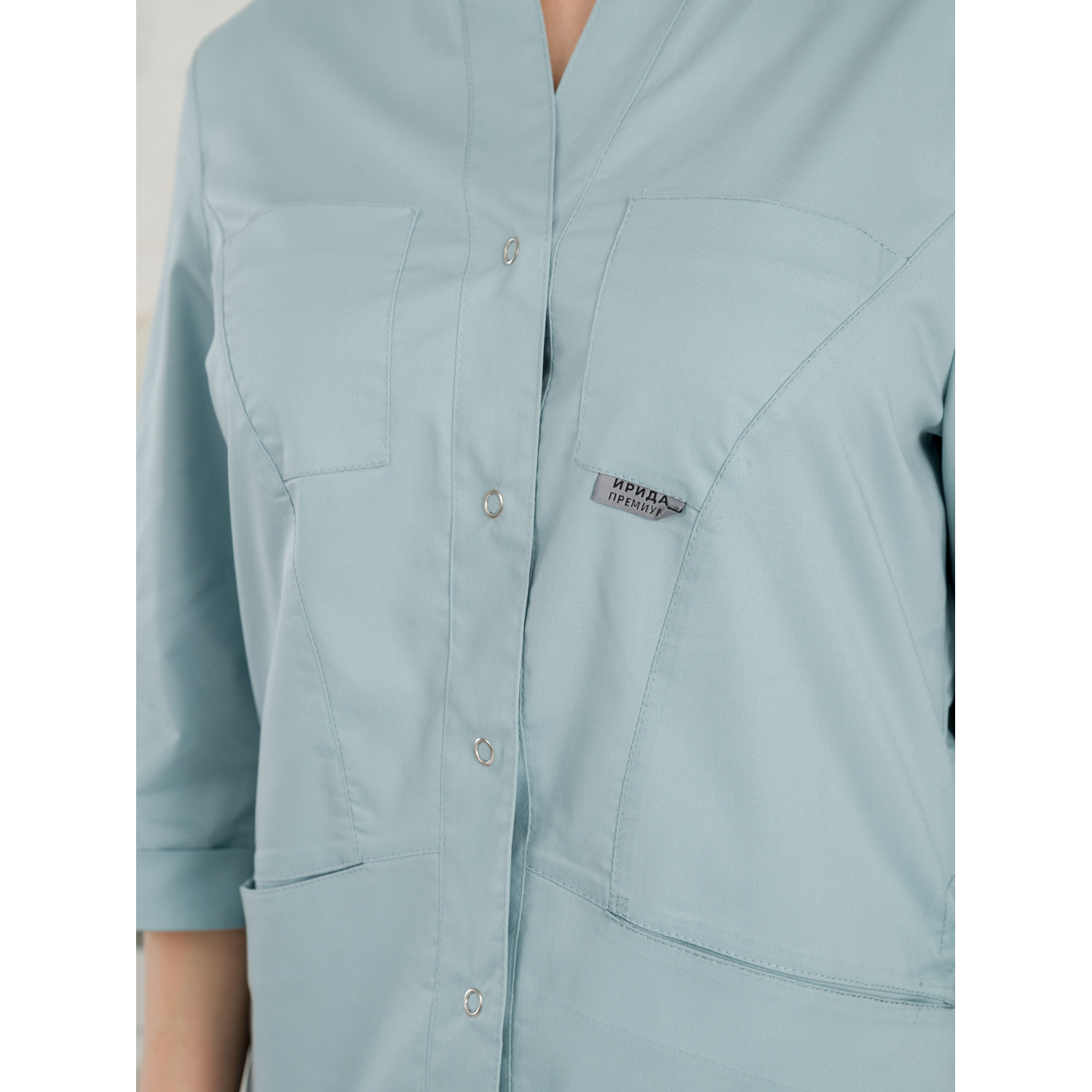 Рубашка мед. жен. М-235-4306 ткань Элит-145/Стрейч
