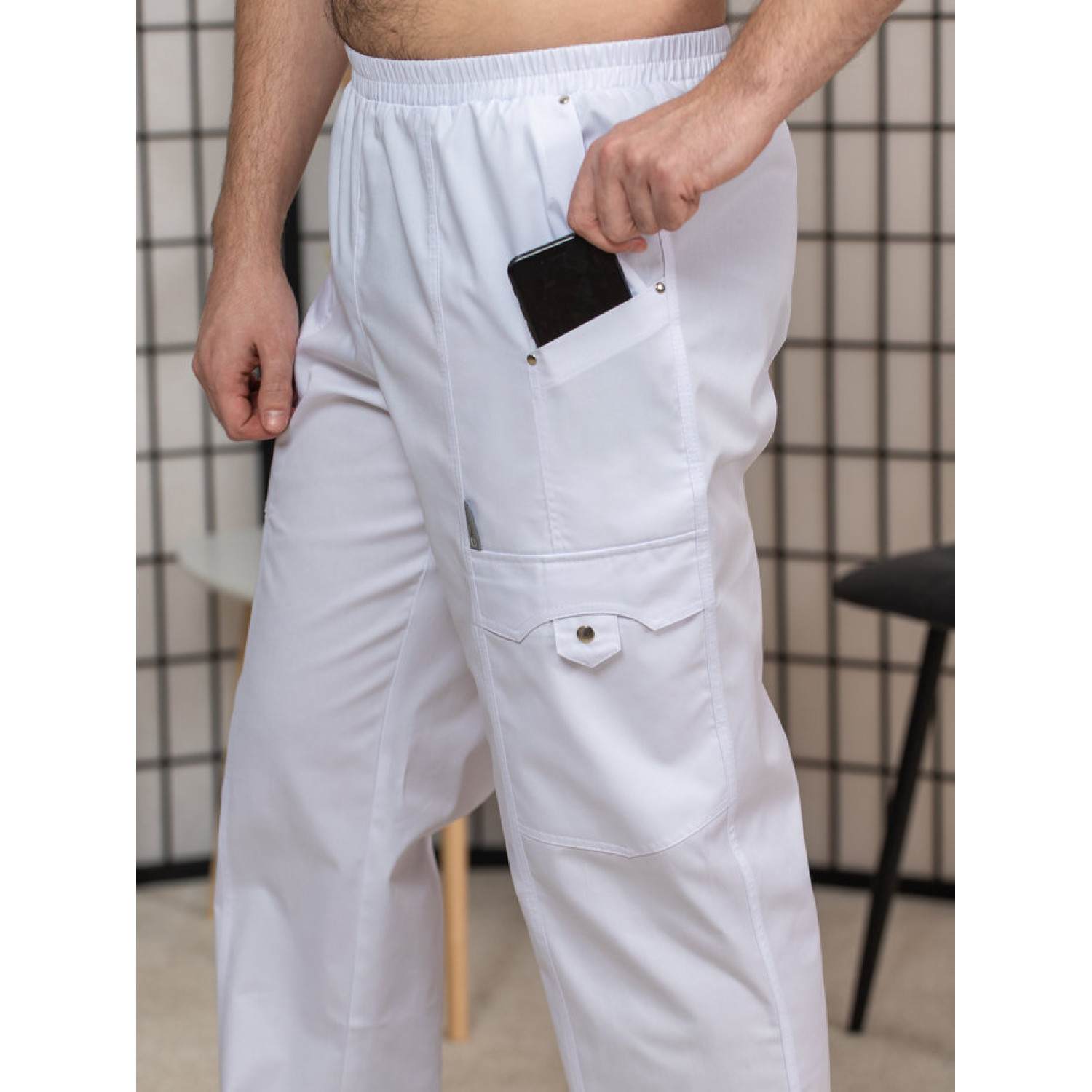 Брюки медицинские муж. М-750 ткань Элит-145