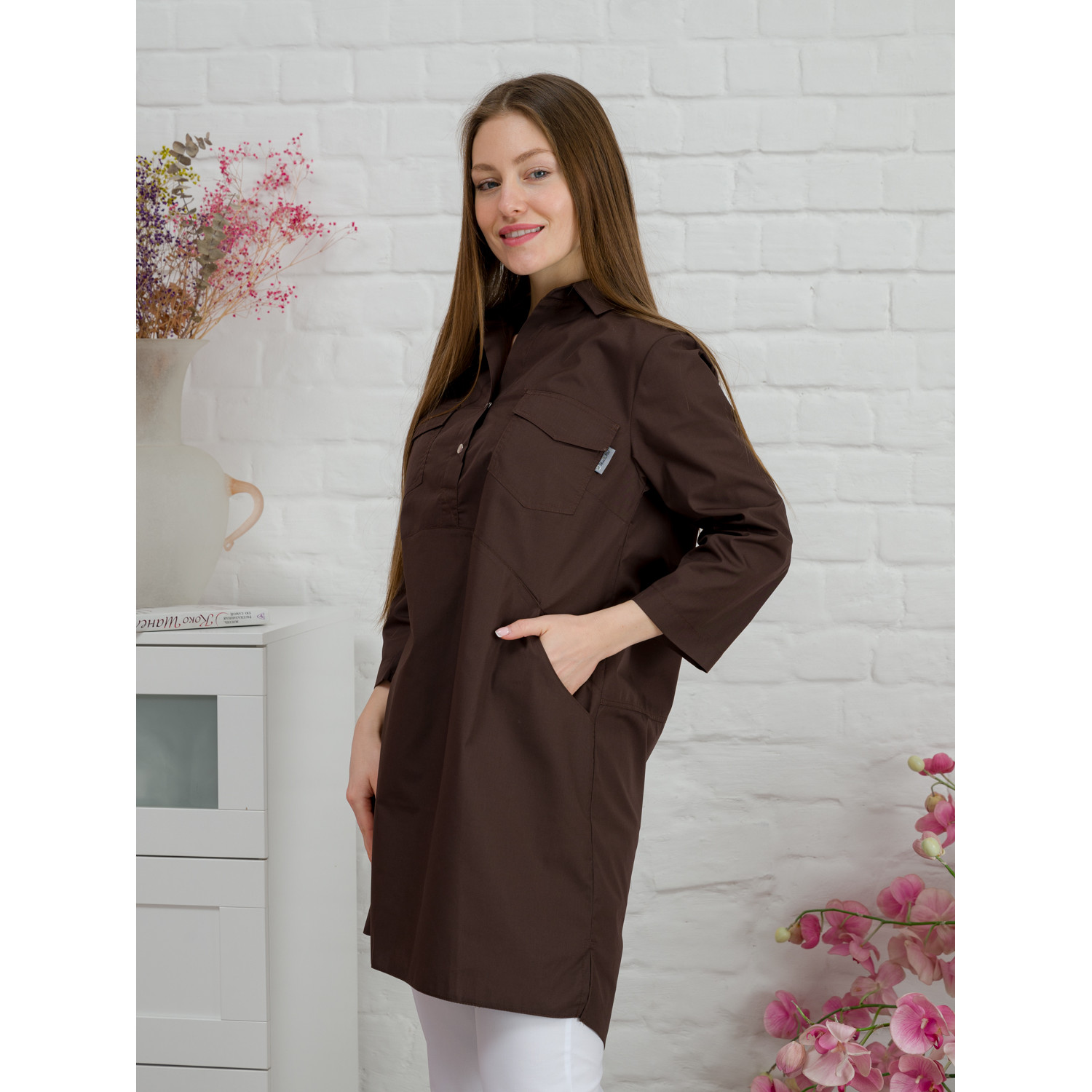 Рубашка медицинская жен. М-245 ткань Тиси