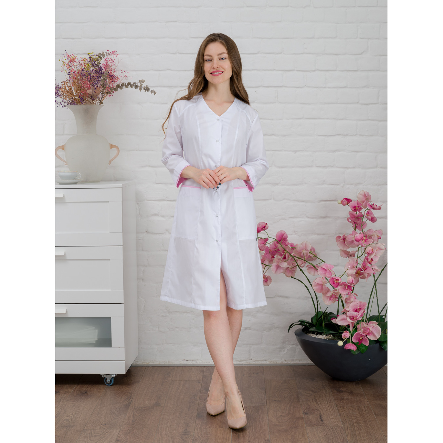 Халат медицинский жен. М-038(34) ткань Тиси