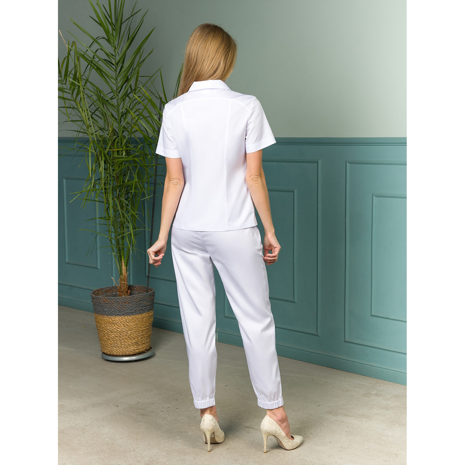 Брюки медицинские жен. М-310-0 ткань Элит-145/Стрейч