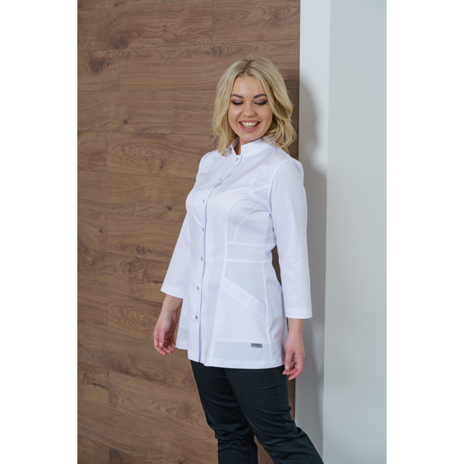 Рубашка мед. жен. М-269-0 ткань Элит-145/Стрейч