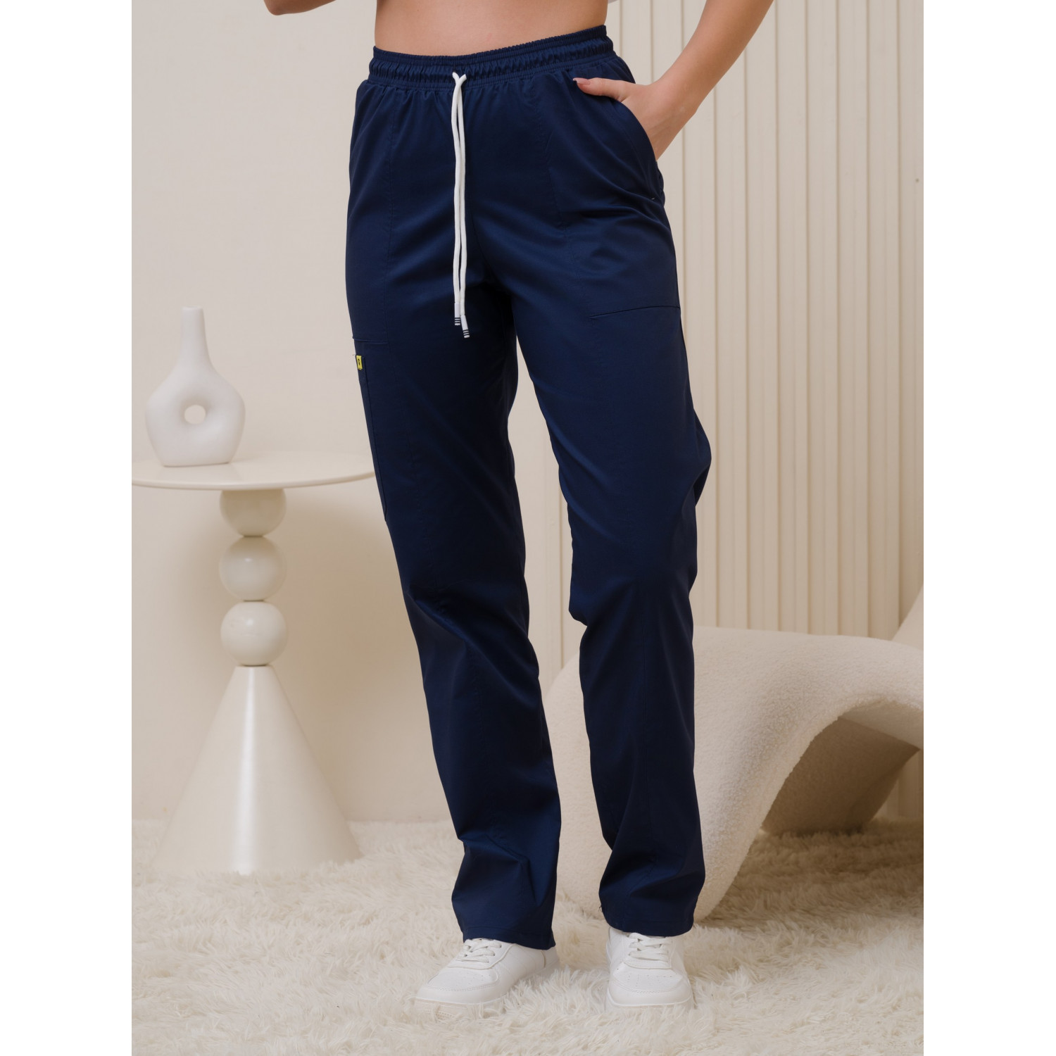 Брюки медицинские жен. М-318-63 ткань Элит-145/Стрейч