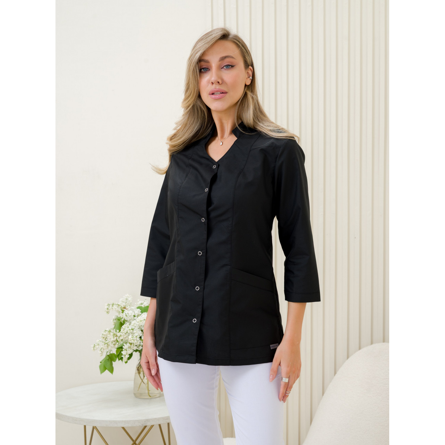 Рубашка мед. жен. М-266-124 ткань Тиси