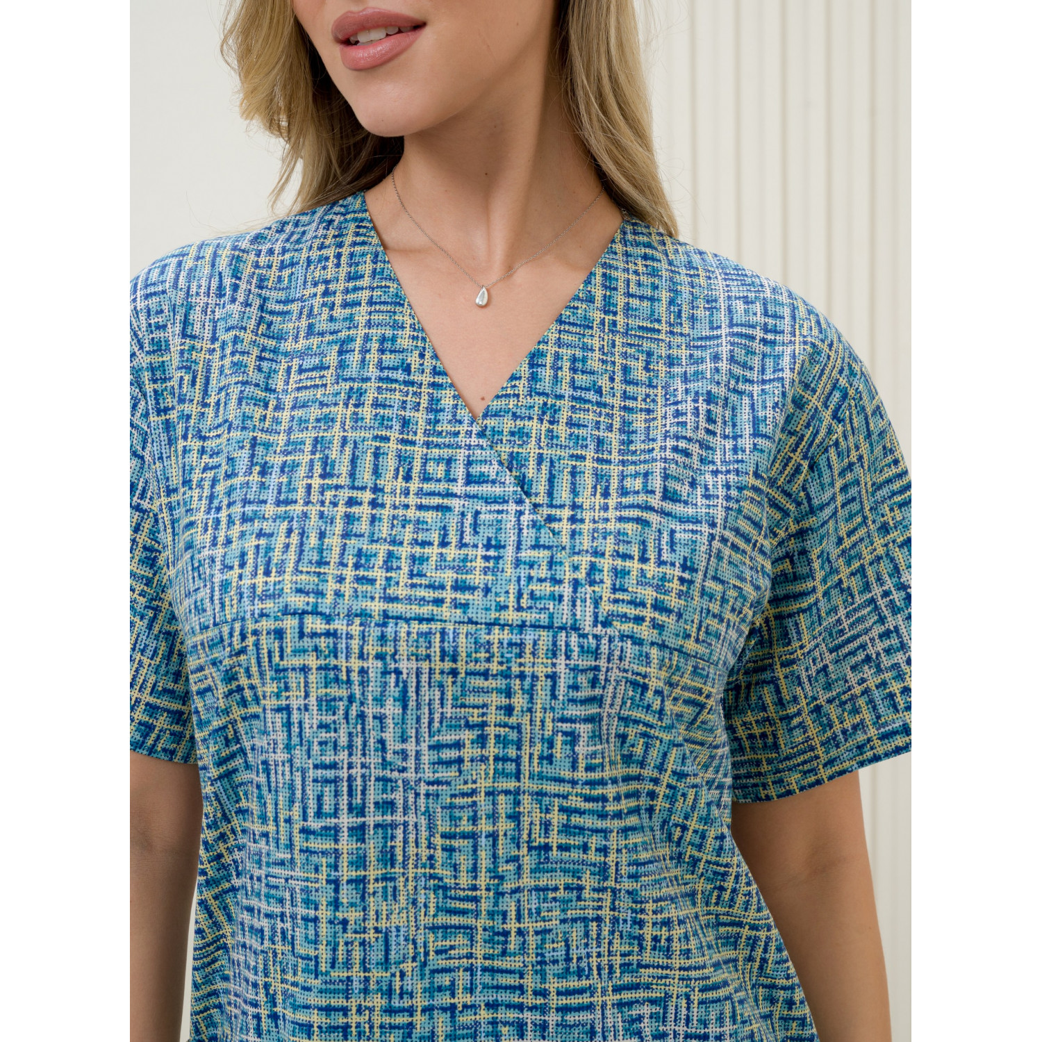 Рубашка мед. М-201-13367 ткань Поплин