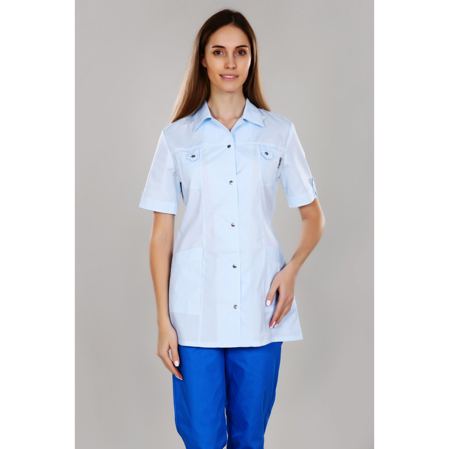 Рубашка мед. жен. М-230 ткань Тиси