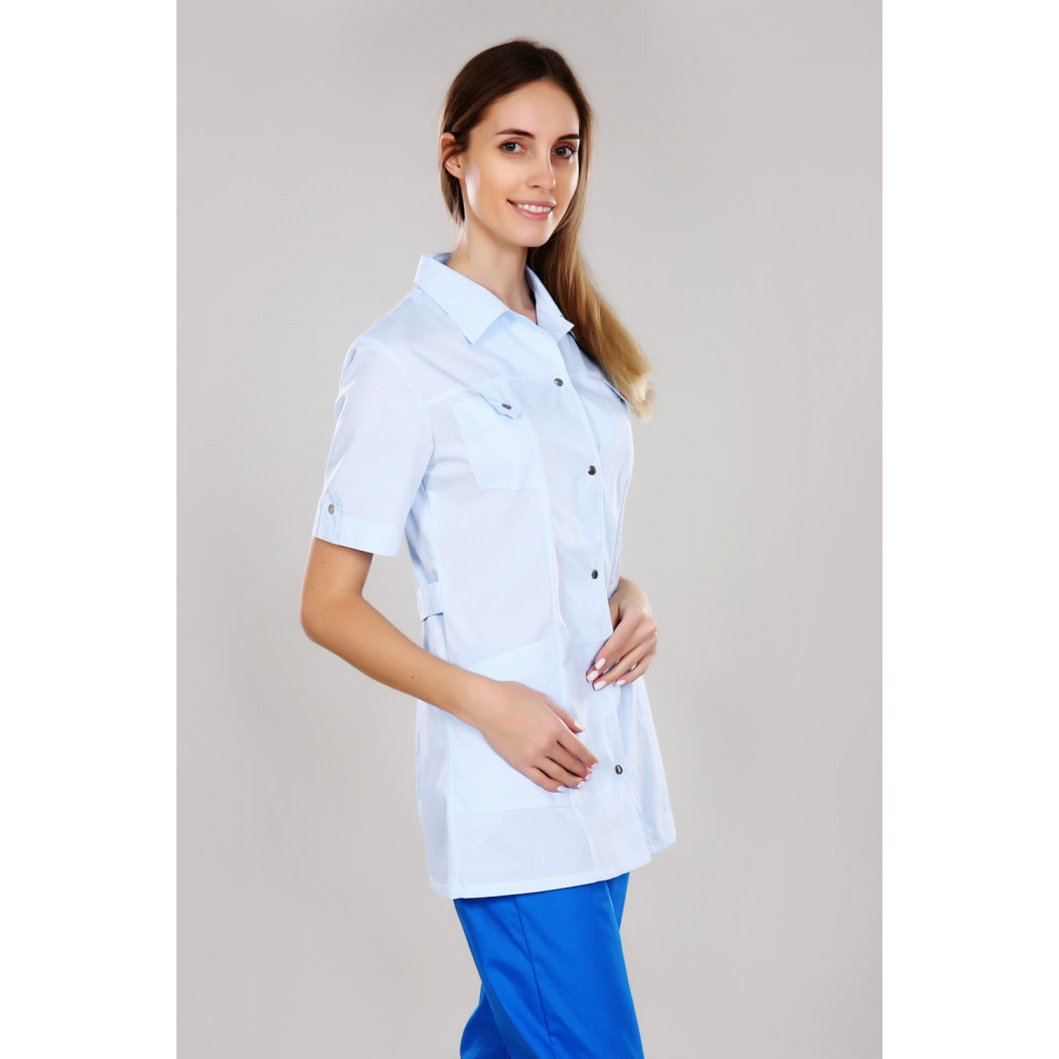 Рубашка мед. жен. М-230 ткань Тиси