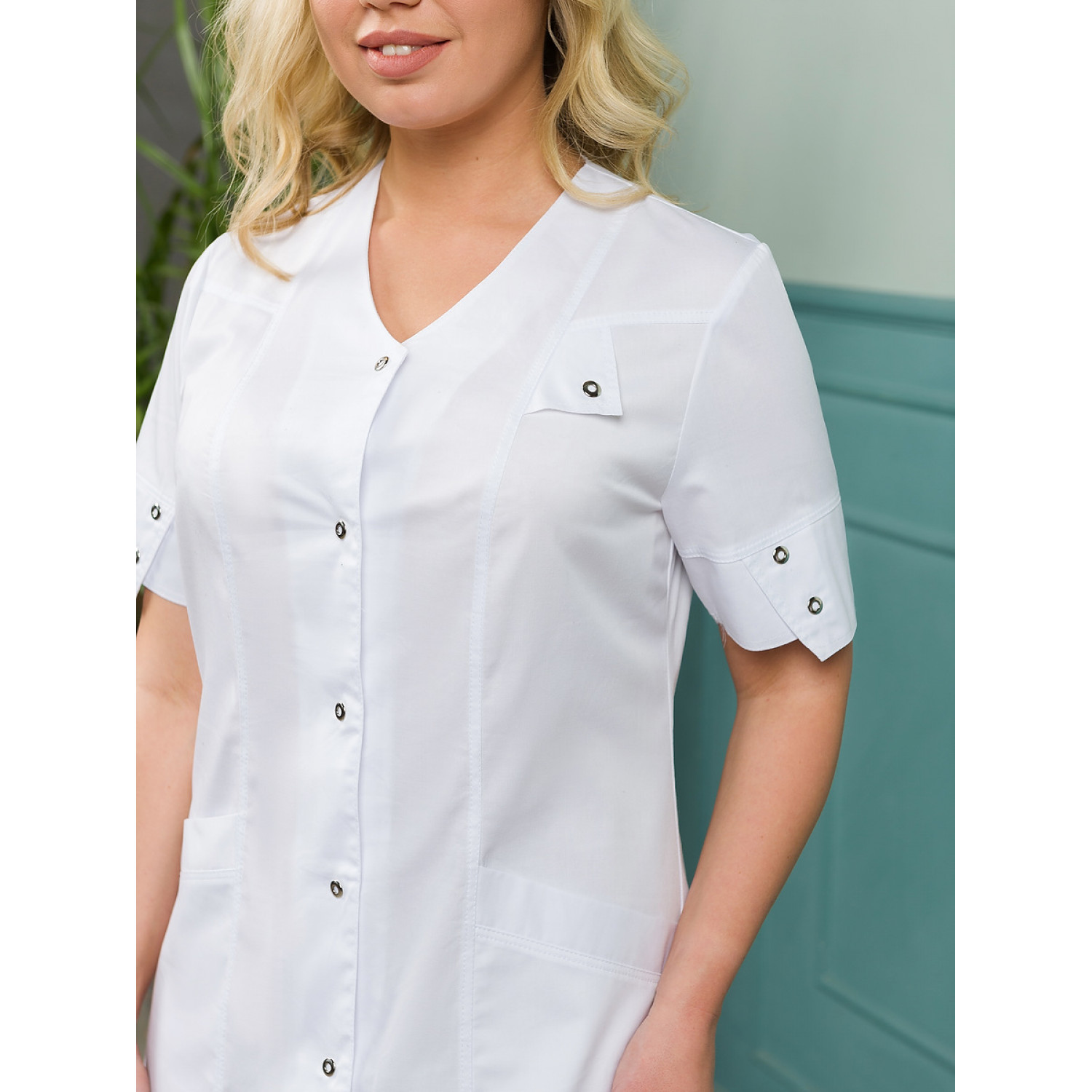 Халат медицинский жен. М-071(124) Элит-145/Стрейч