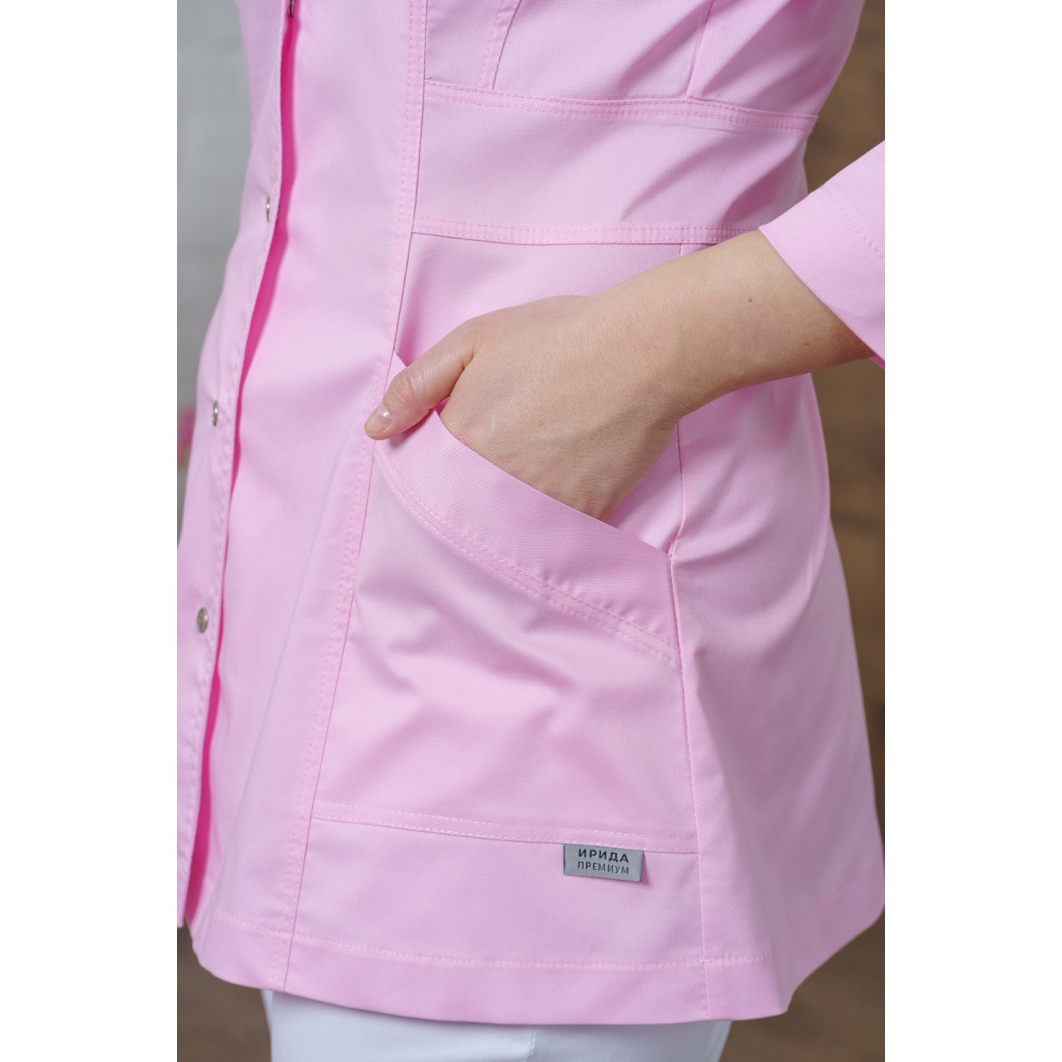 Рубашка мед. жен. М-269-34 ткань Элит-145/Стрейч