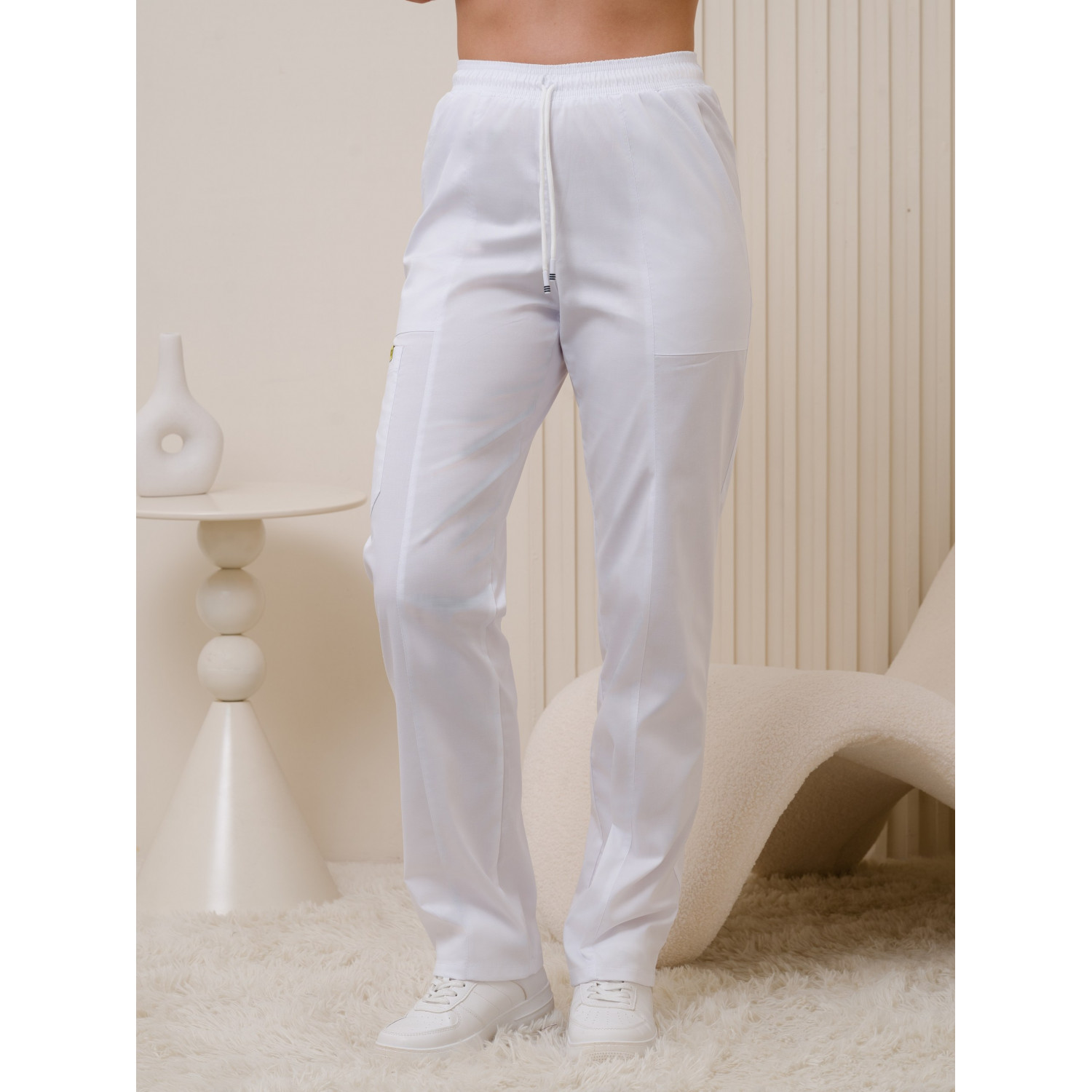 Брюки медицинские жен. М-318-0 ткань Элит-145/Стрейч