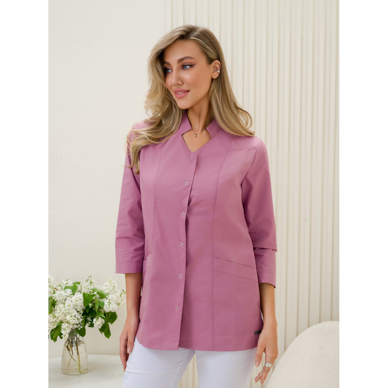 Рубашка мед. жен. М-266-75 ткань Тиси