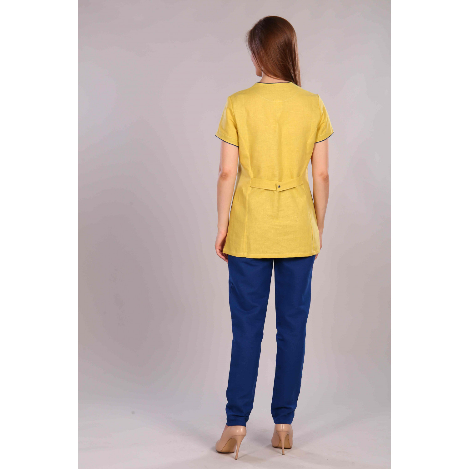 Костюм жен. М-185 ткань Полулен РАСПРОДАЖА