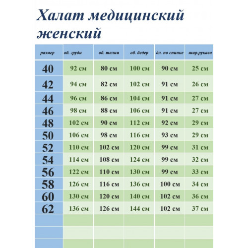 Халат медицинский жен. М-012 ткань Элит-145