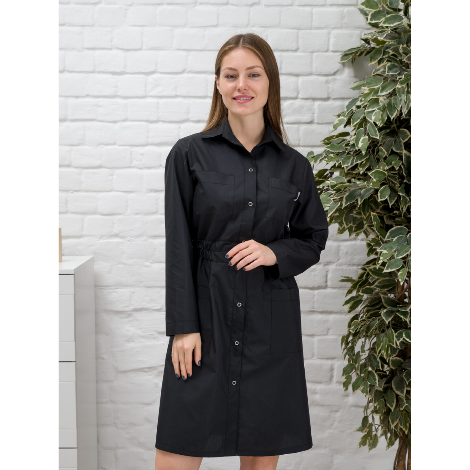 Халат медицинский жен. М-075Д-124 ткань Тиси