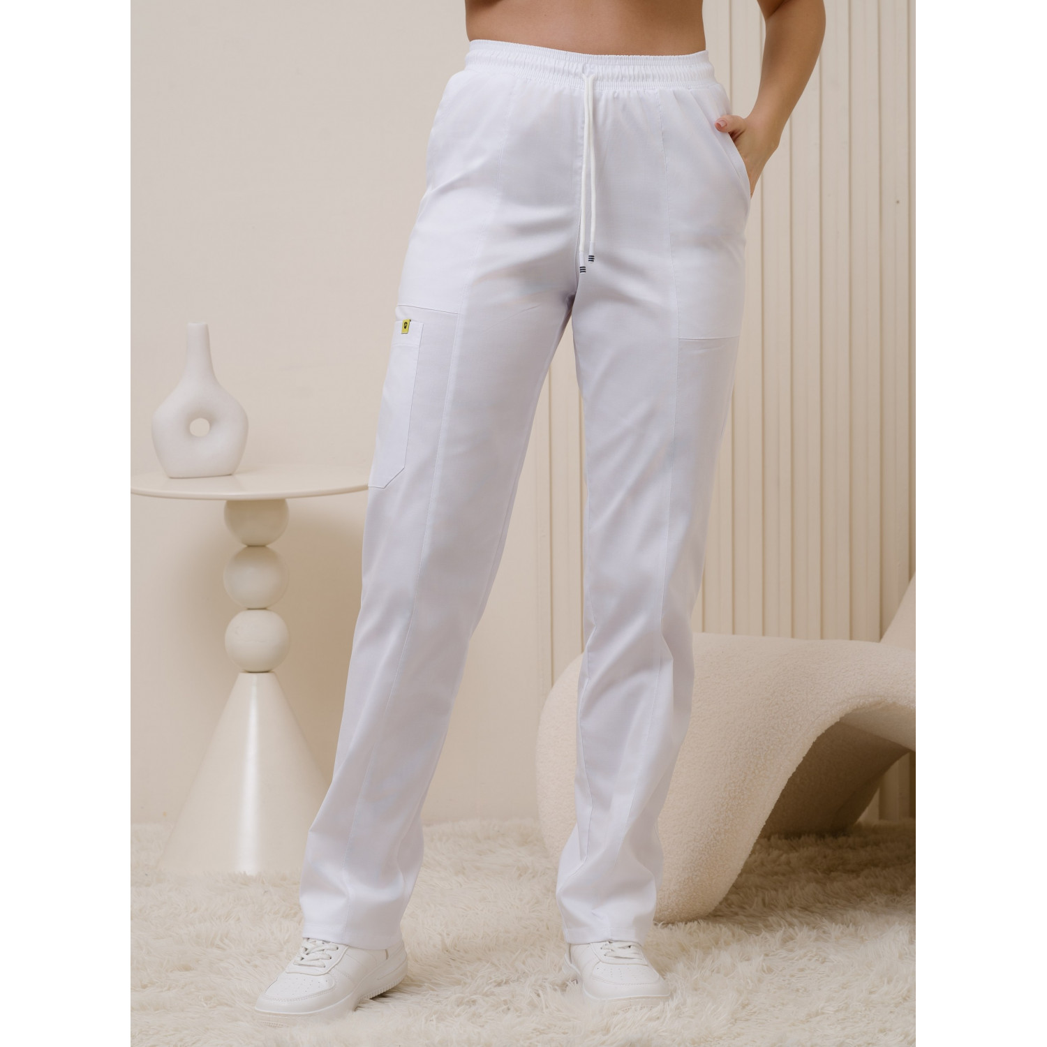 Брюки медицинские жен. М-318-0 ткань Элит-145/Стрейч