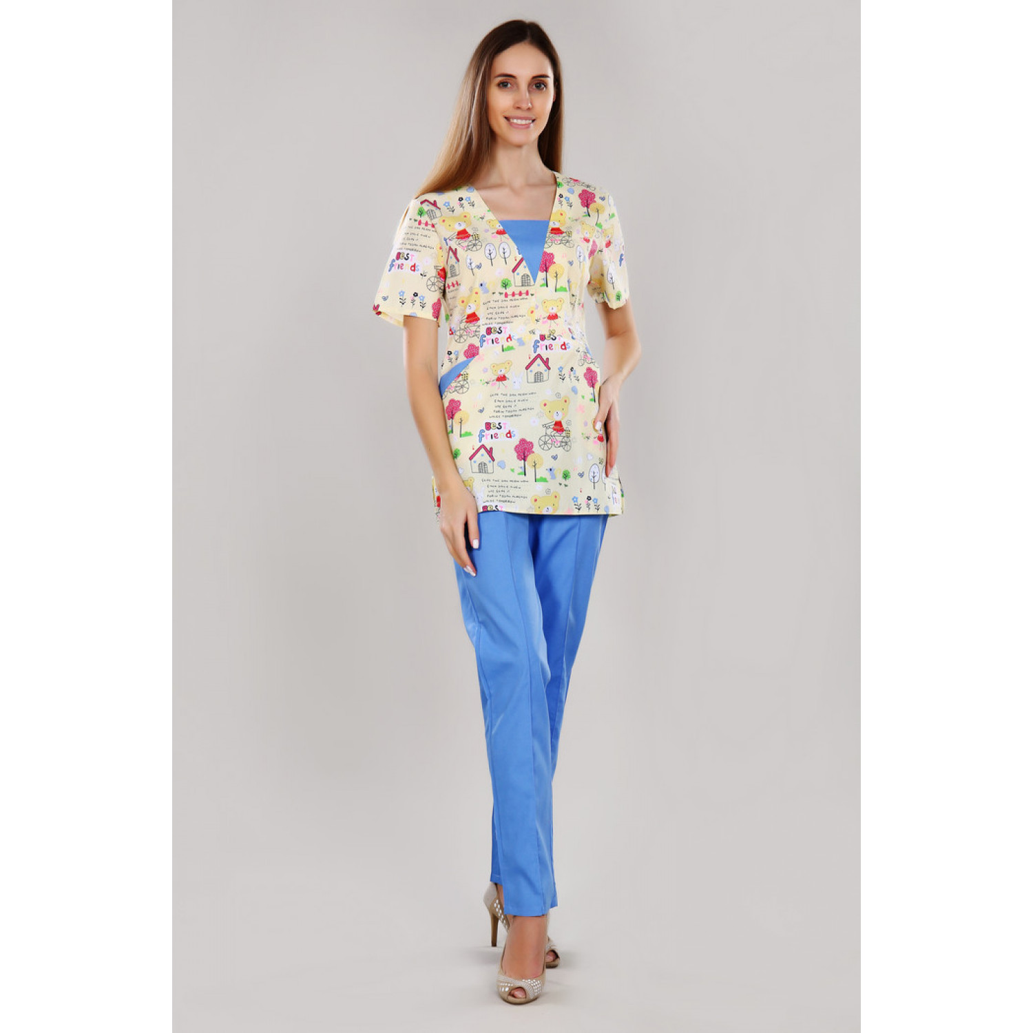 Костюм медицинский жен. М-111П ткань Тиси