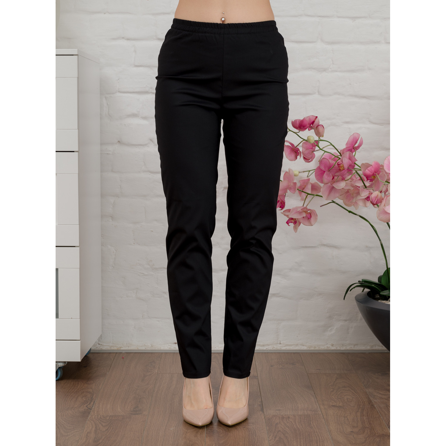 Брюки медицинские жен. М-305-124 ткань Элит-145/Стрейч