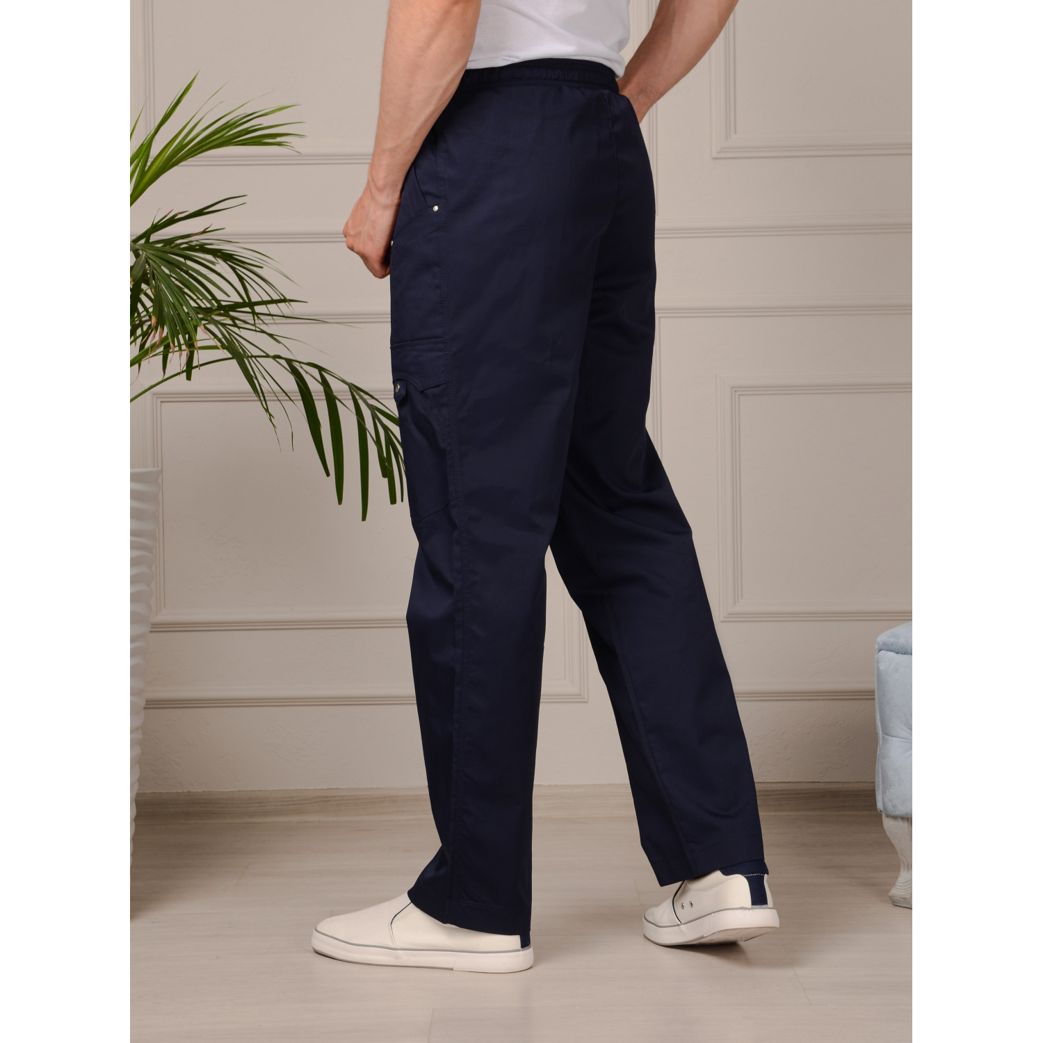 Брюки медицинские муж. М-750А ткань Элит-145