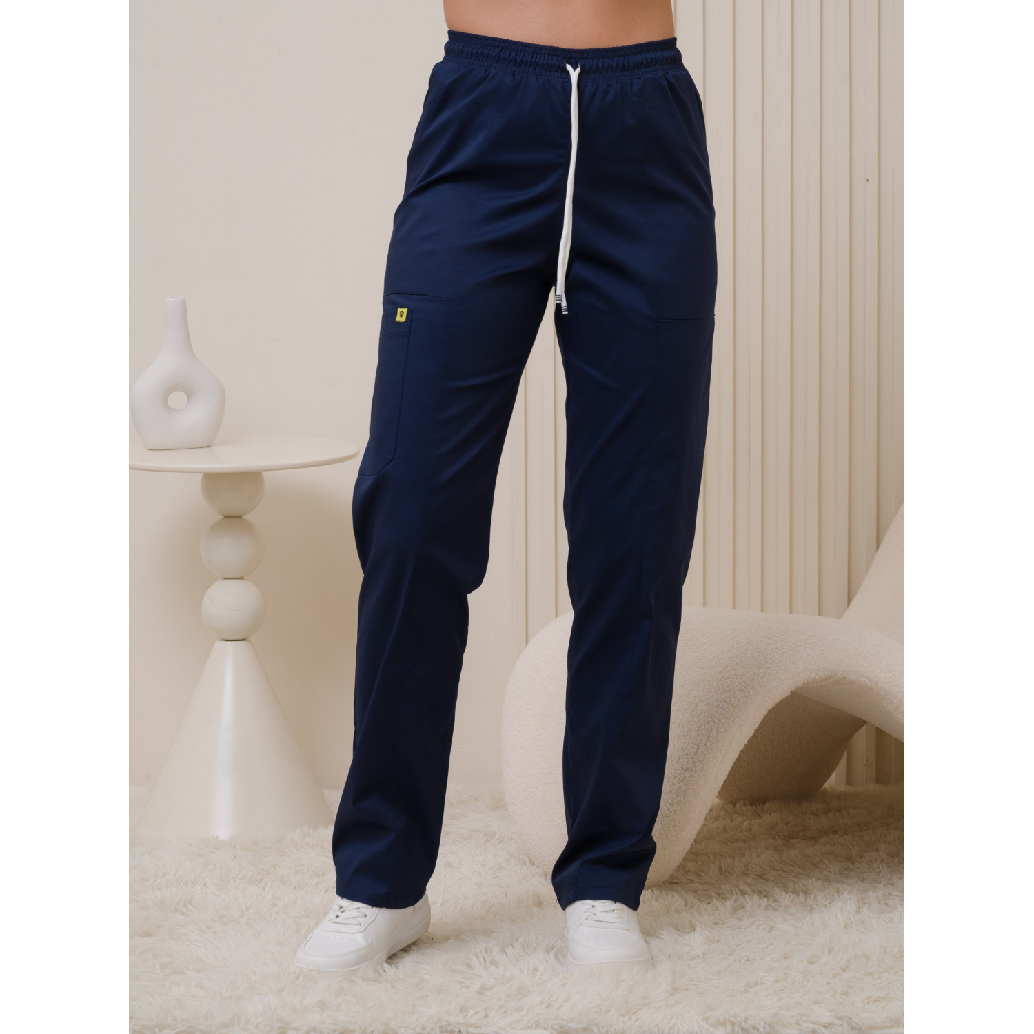 Брюки медицинские жен. М-318-63 ткань Элит-145/Стрейч