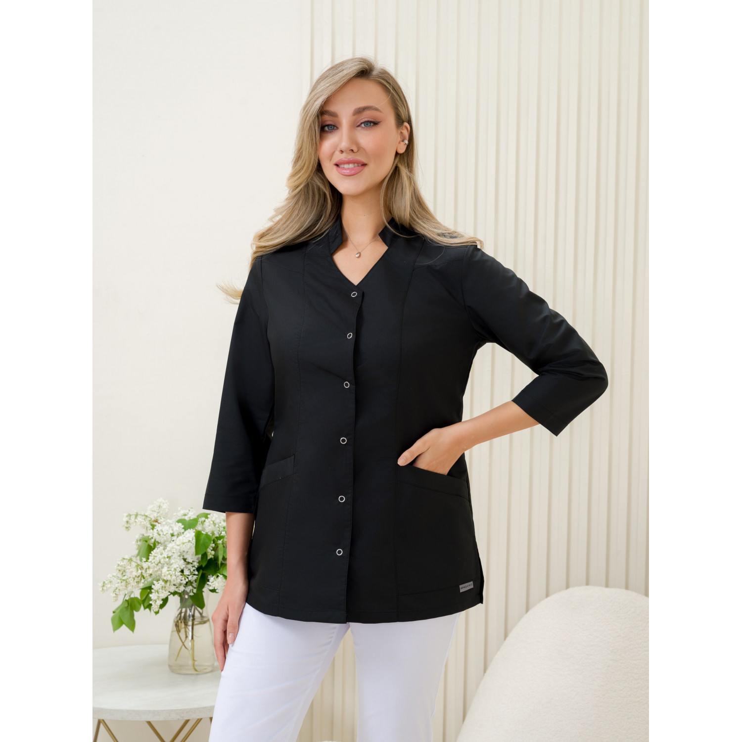 Рубашка мед. жен. М-266-124 ткань Тиси