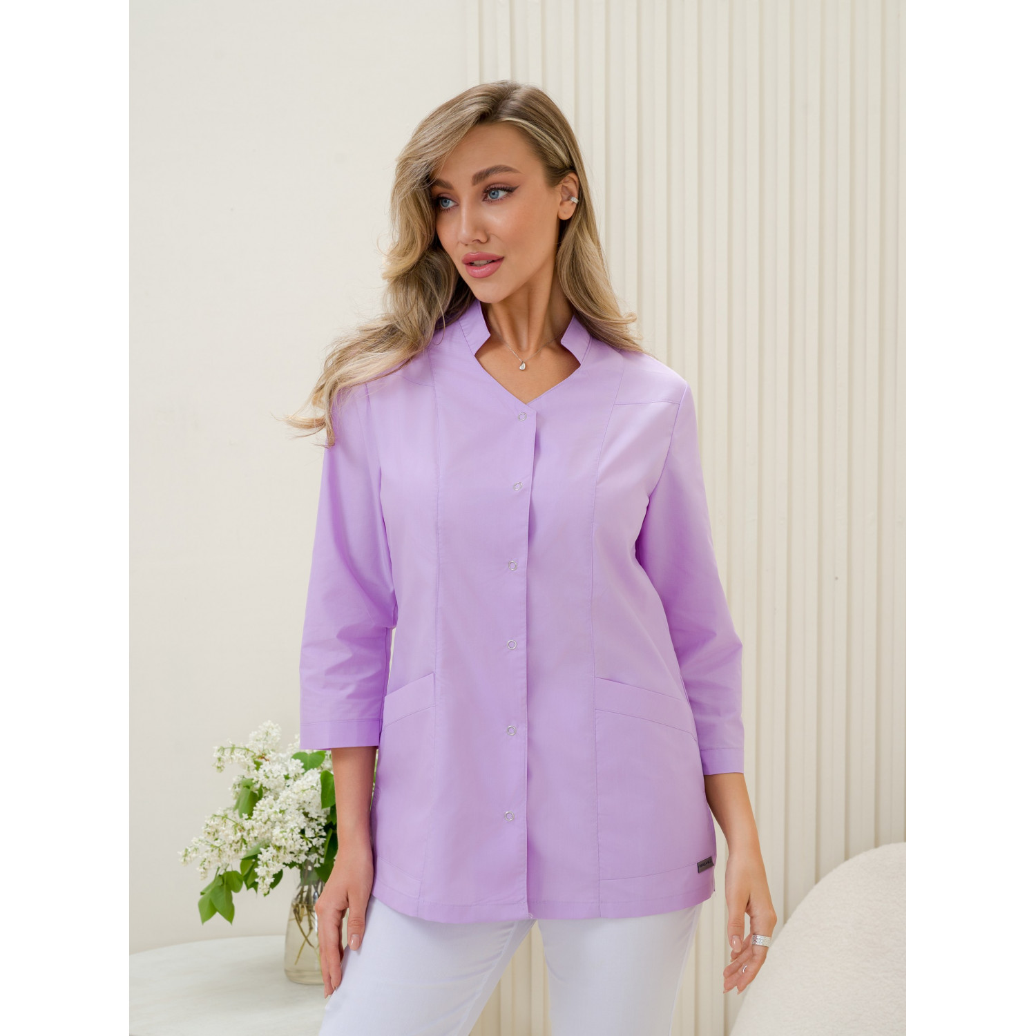 Рубашка мед. жен. М-266-77 ткань Тиси
