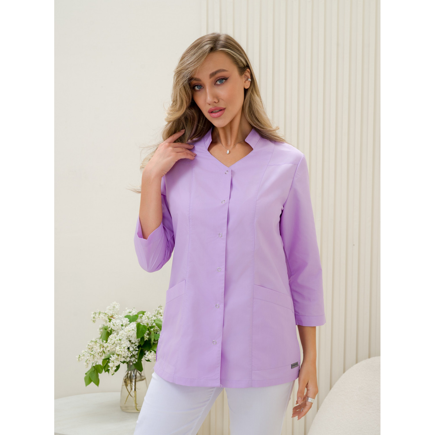 Рубашка мед. жен. М-266-77 ткань Тиси