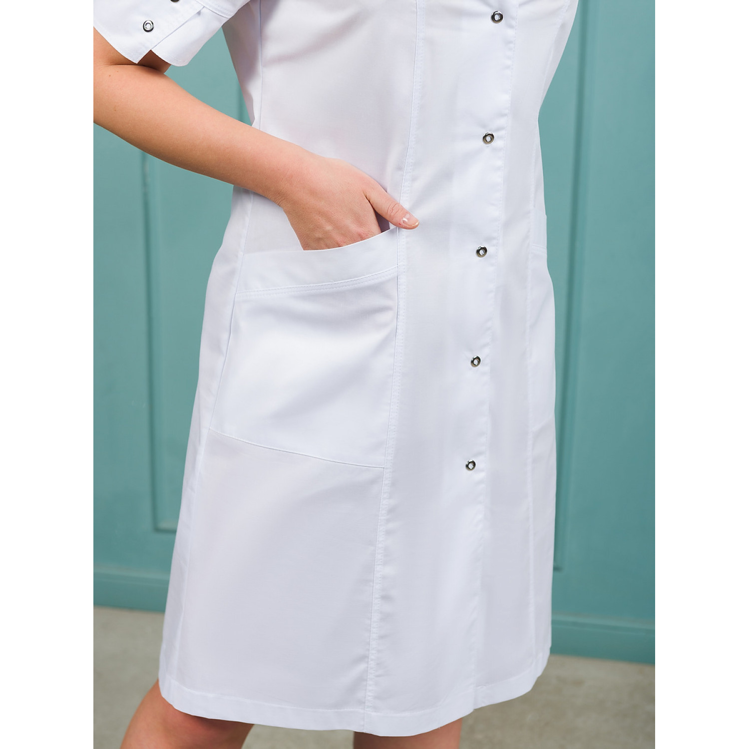 Халат медицинский жен. М-071(124) Элит-145/Стрейч