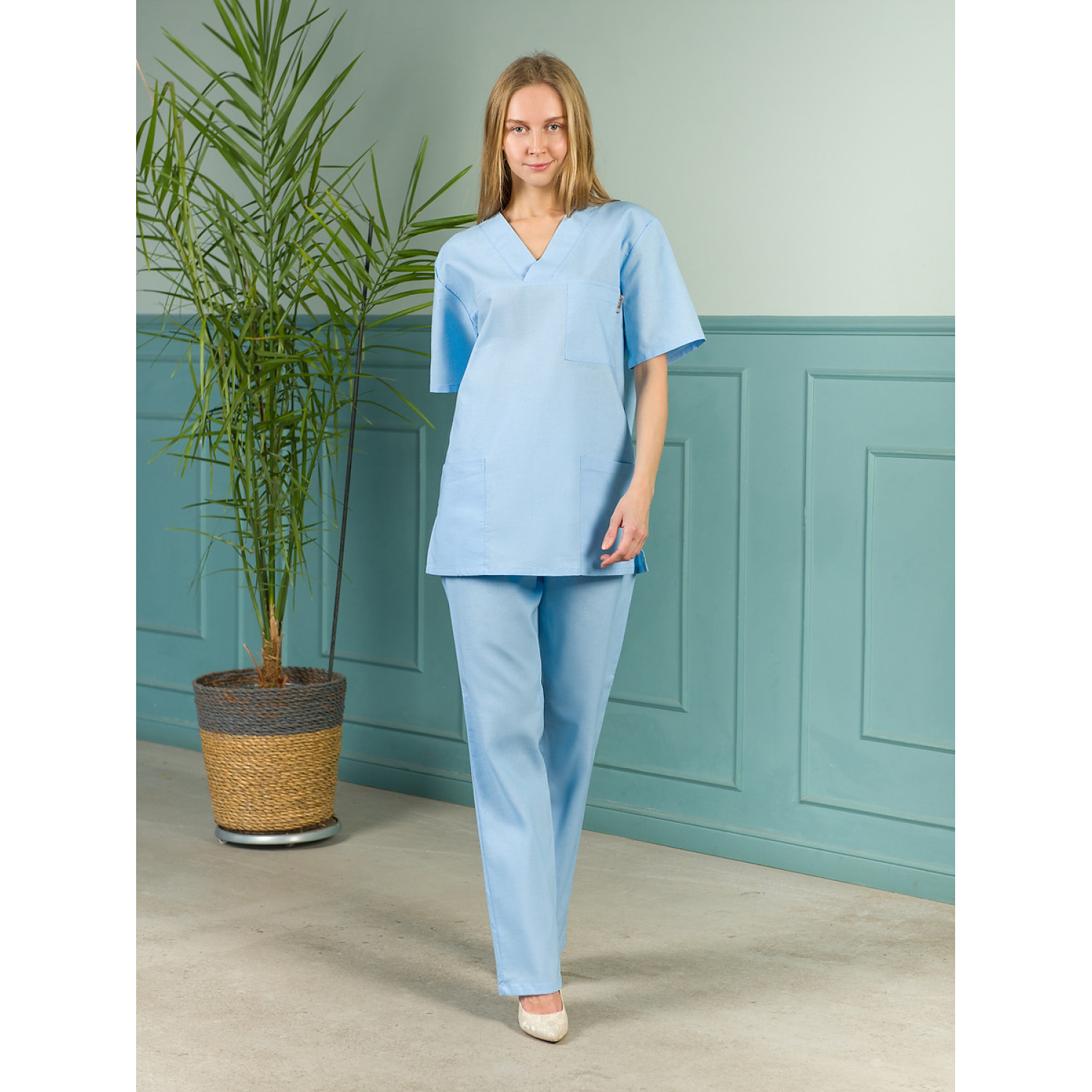 Костюм мед. хирург. муж. М-150 ткань Бязь гл-краш.