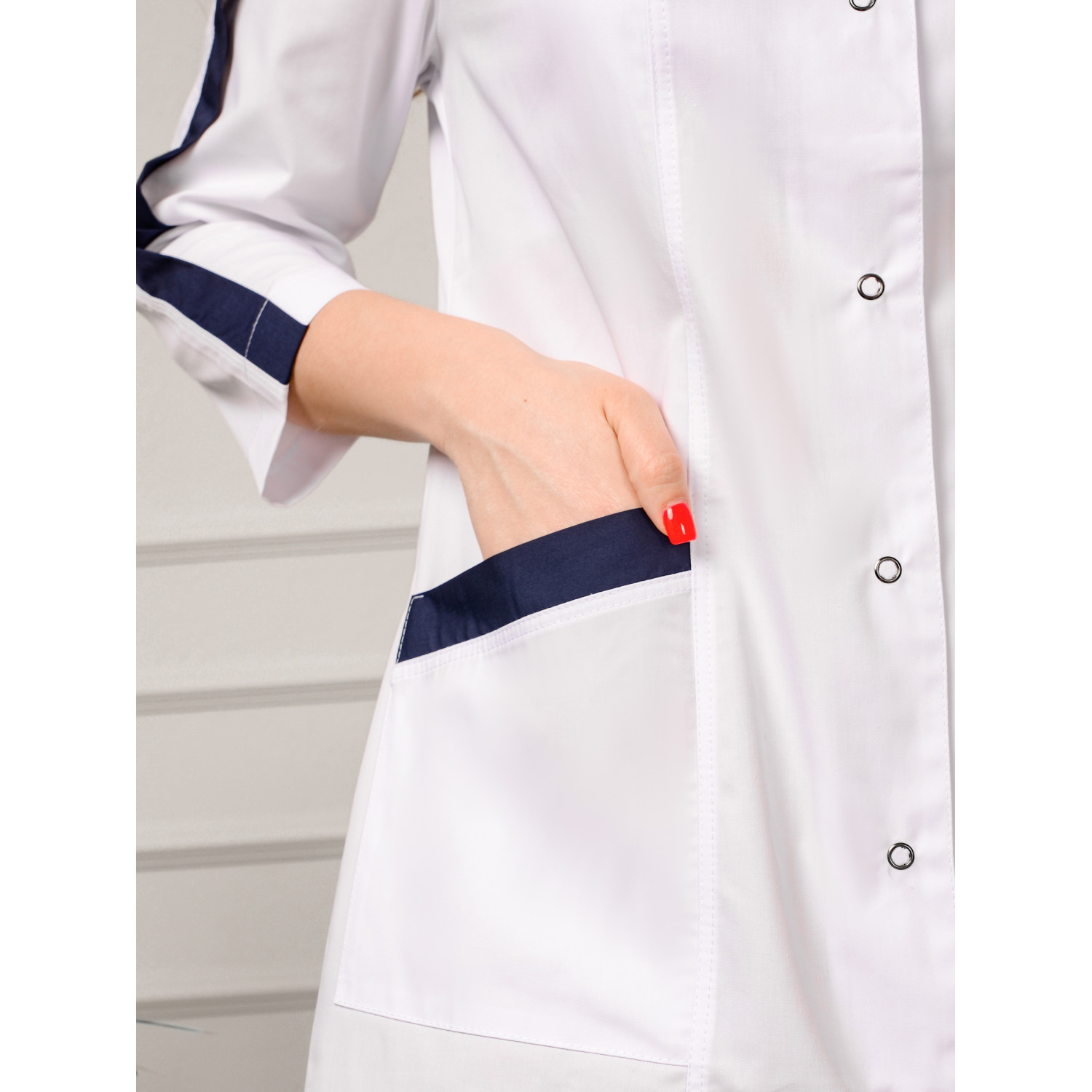 Халат медицинский жен. М-066(63) ткань Элит-145