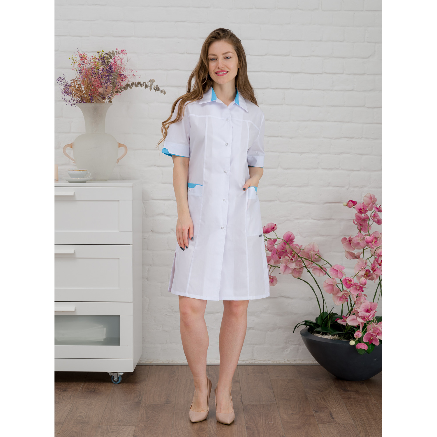 Халат медицинский жен. М-041 ткань Тиси