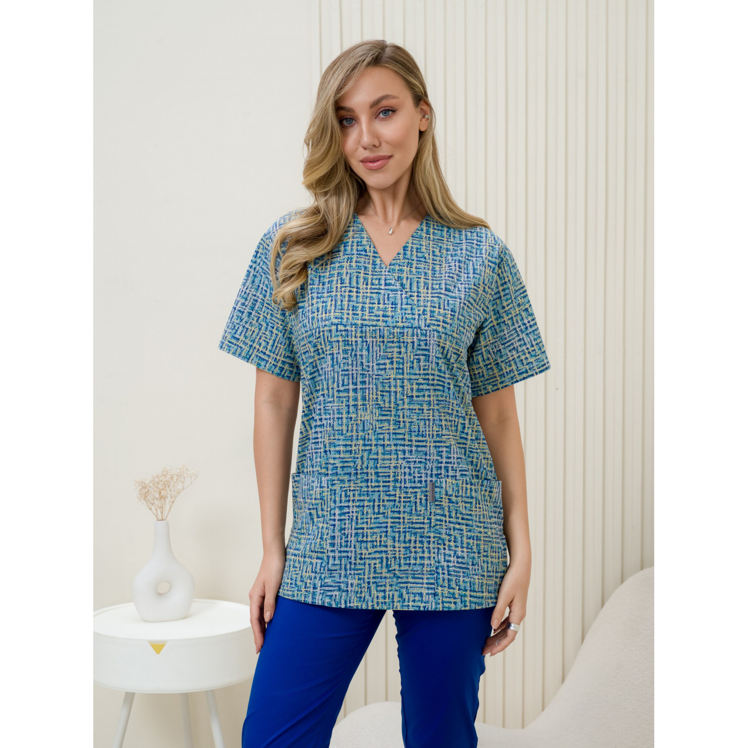 Рубашка мед. М-201-13367 ткань Поплин