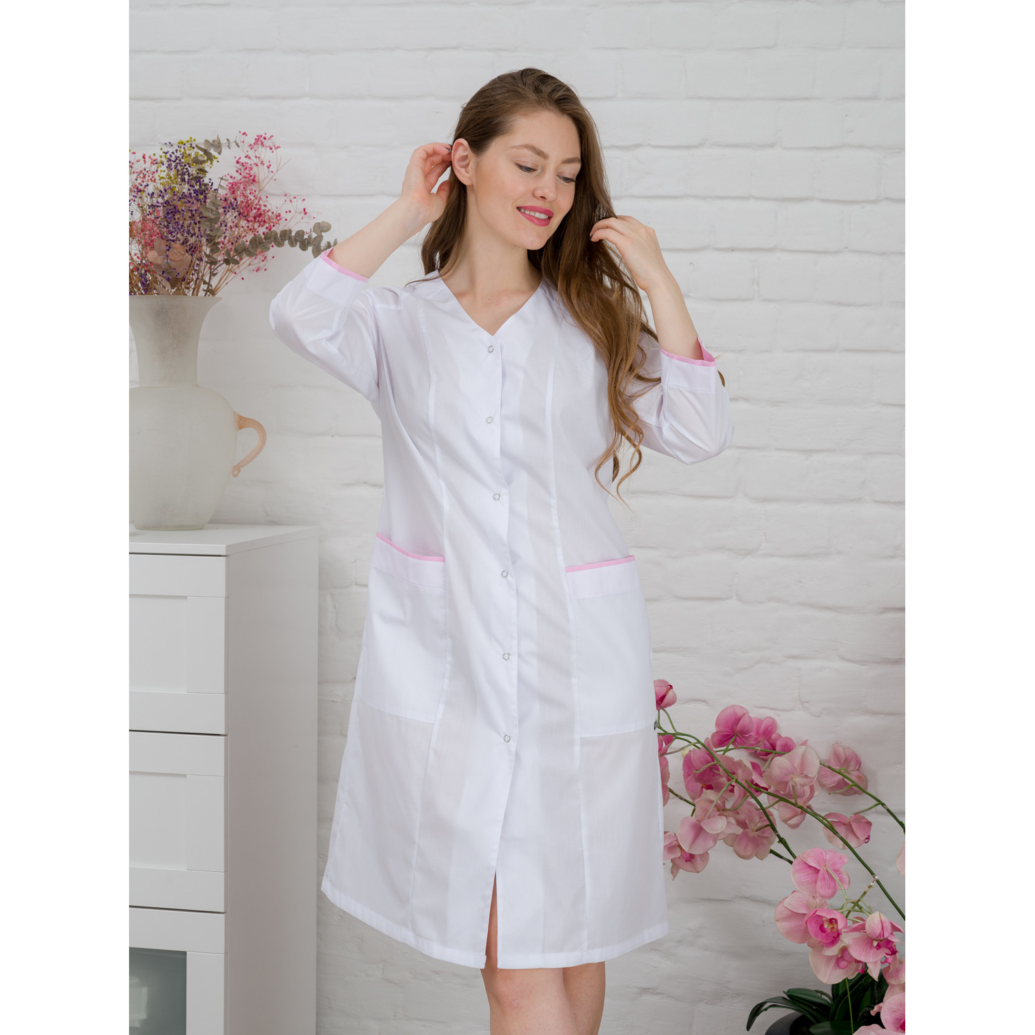 Халат медицинский жен. М-038(34) ткань Тиси