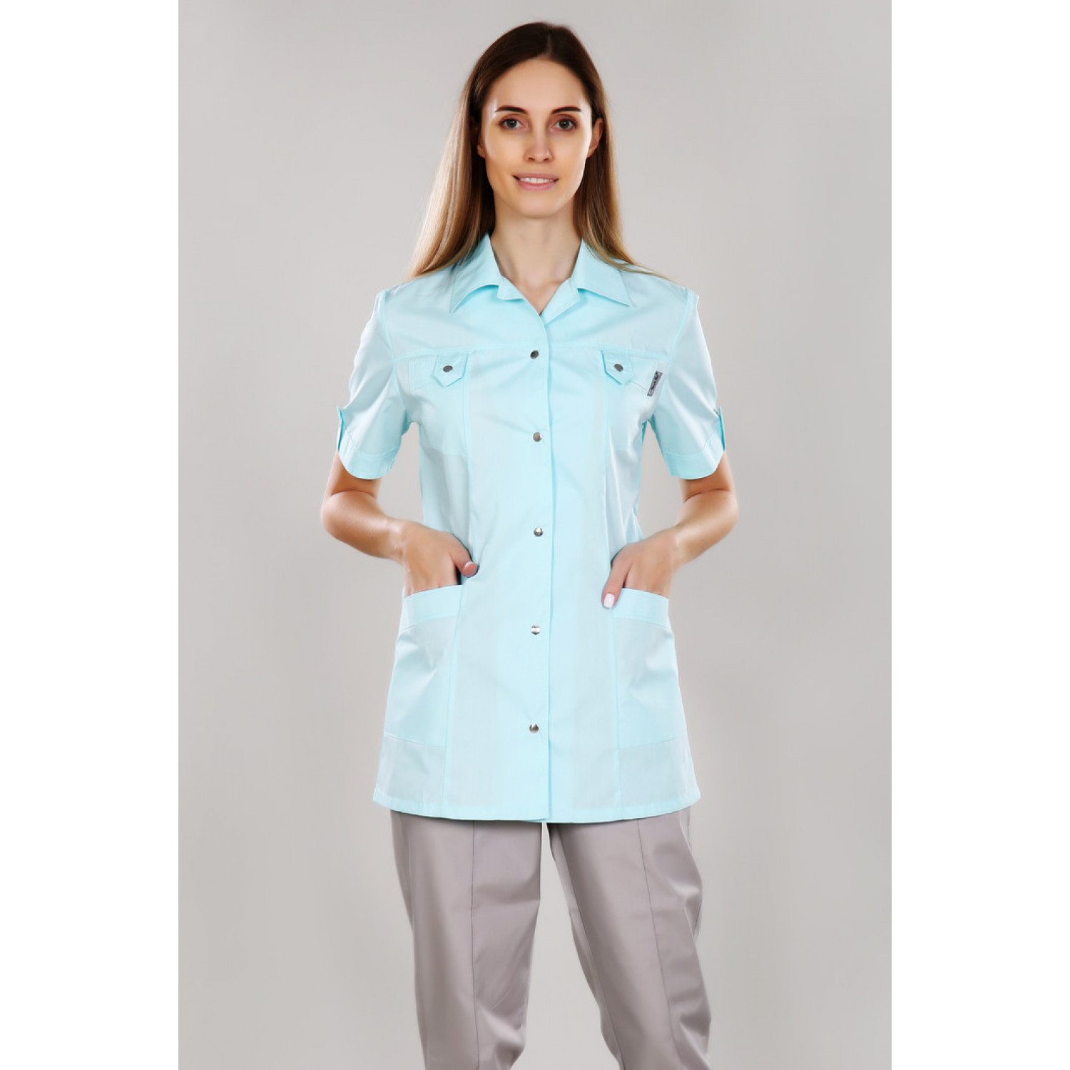 Рубашка мед. жен. М-230 ткань Тиси