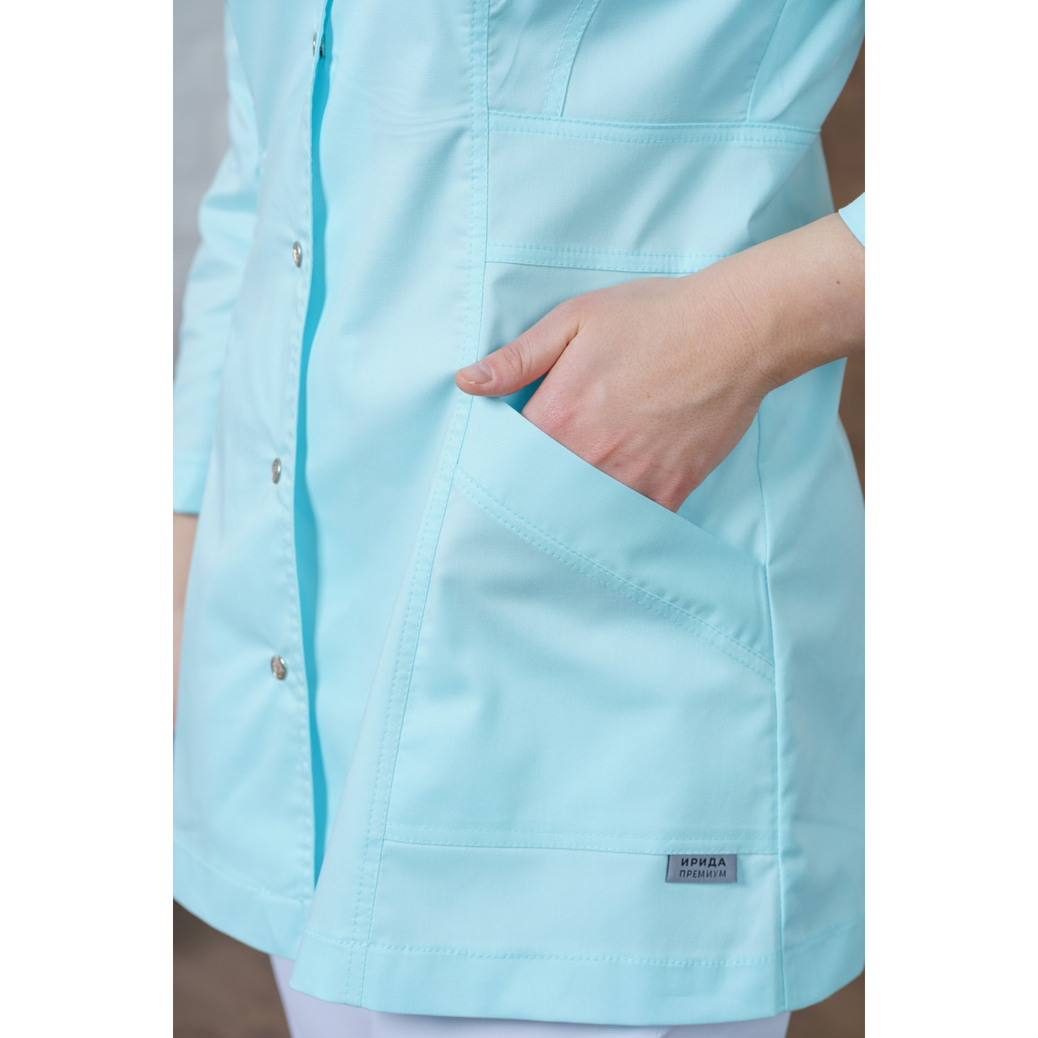 Рубашка мед. жен. М-269-2 ткань Элит-145/Стрейч