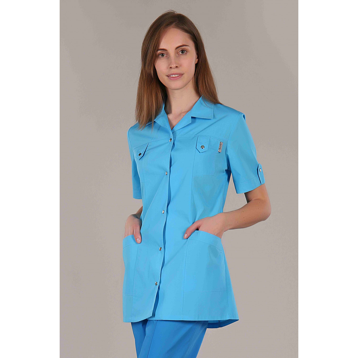 Рубашка мед. жен. М-230 ткань Тиси