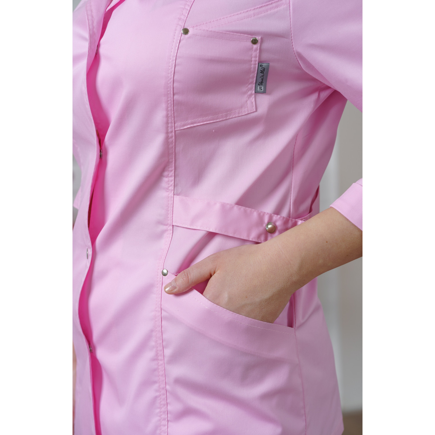 Рубашка мед. жен. М-215-34 ткань Элит-145/Стрейч