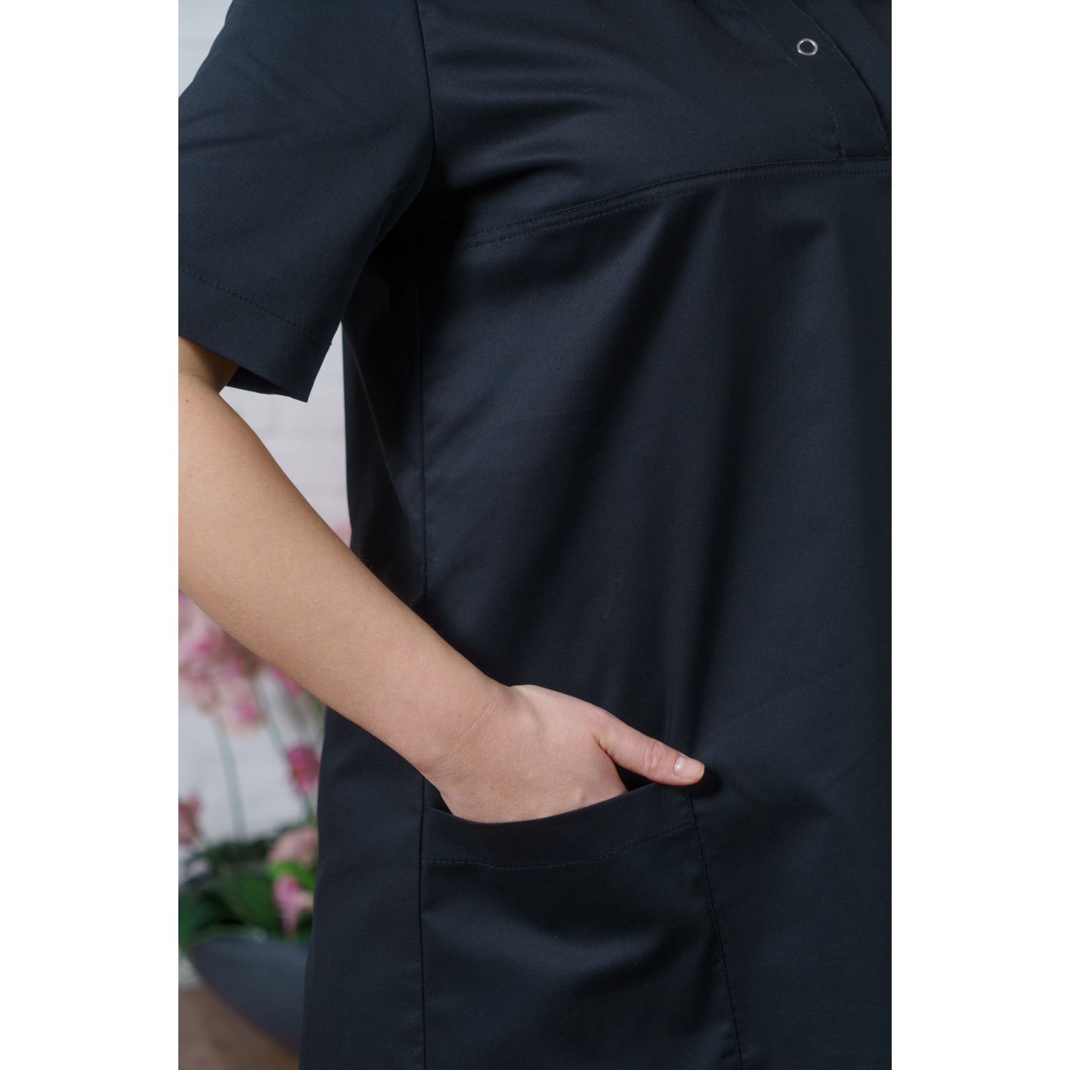 Халат-платье медицинское жен. М-502-124 ткань Элит-145/Стрейч Халат-платье медицинское жен. М-502-124 ткань Элит-145/Стрейч