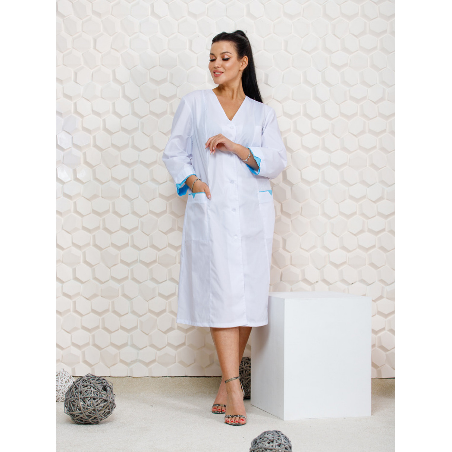 Халат медицинский жен. М-07 ткань Тиси